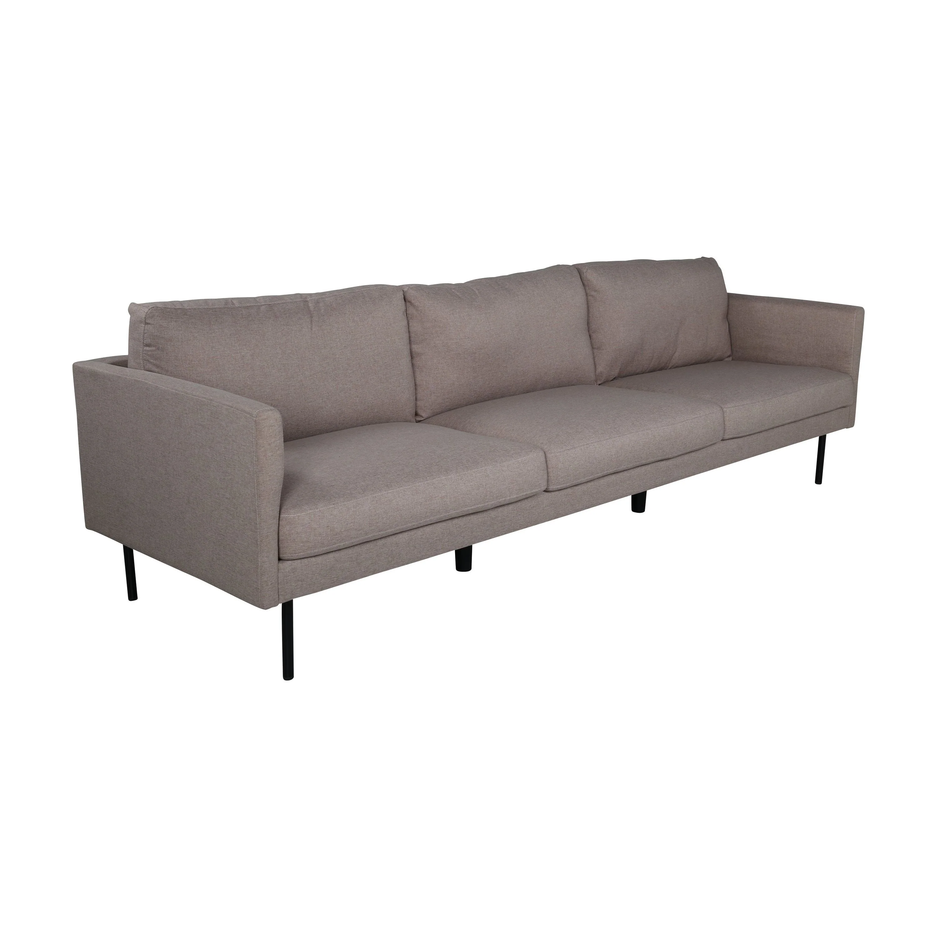 Zoom 3-Sitzer Sofa - Schwarz / Brauner Stoff - Image 5