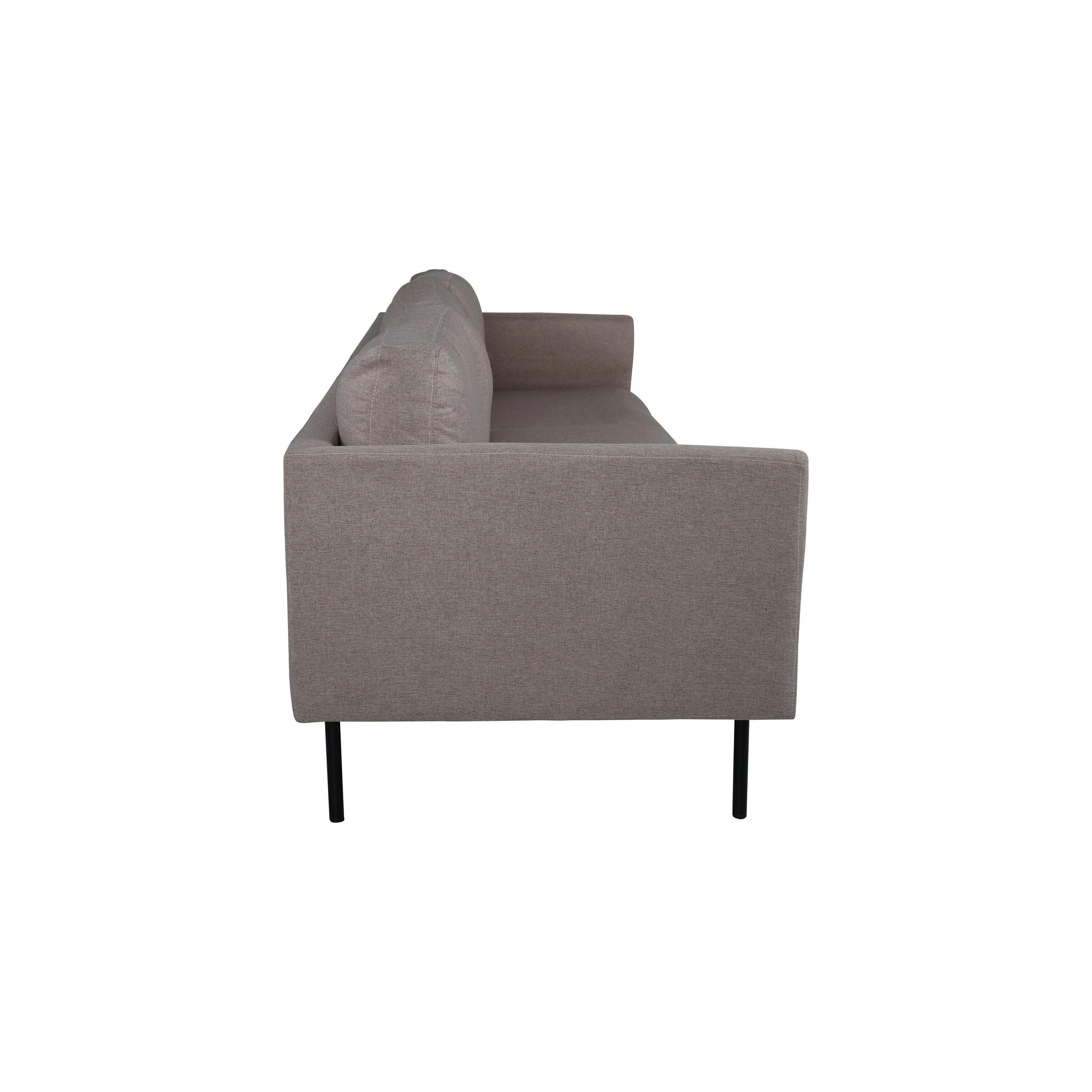 Zoom 3-Sitzer Sofa - Schwarz / Brauner Stoff - Image 6