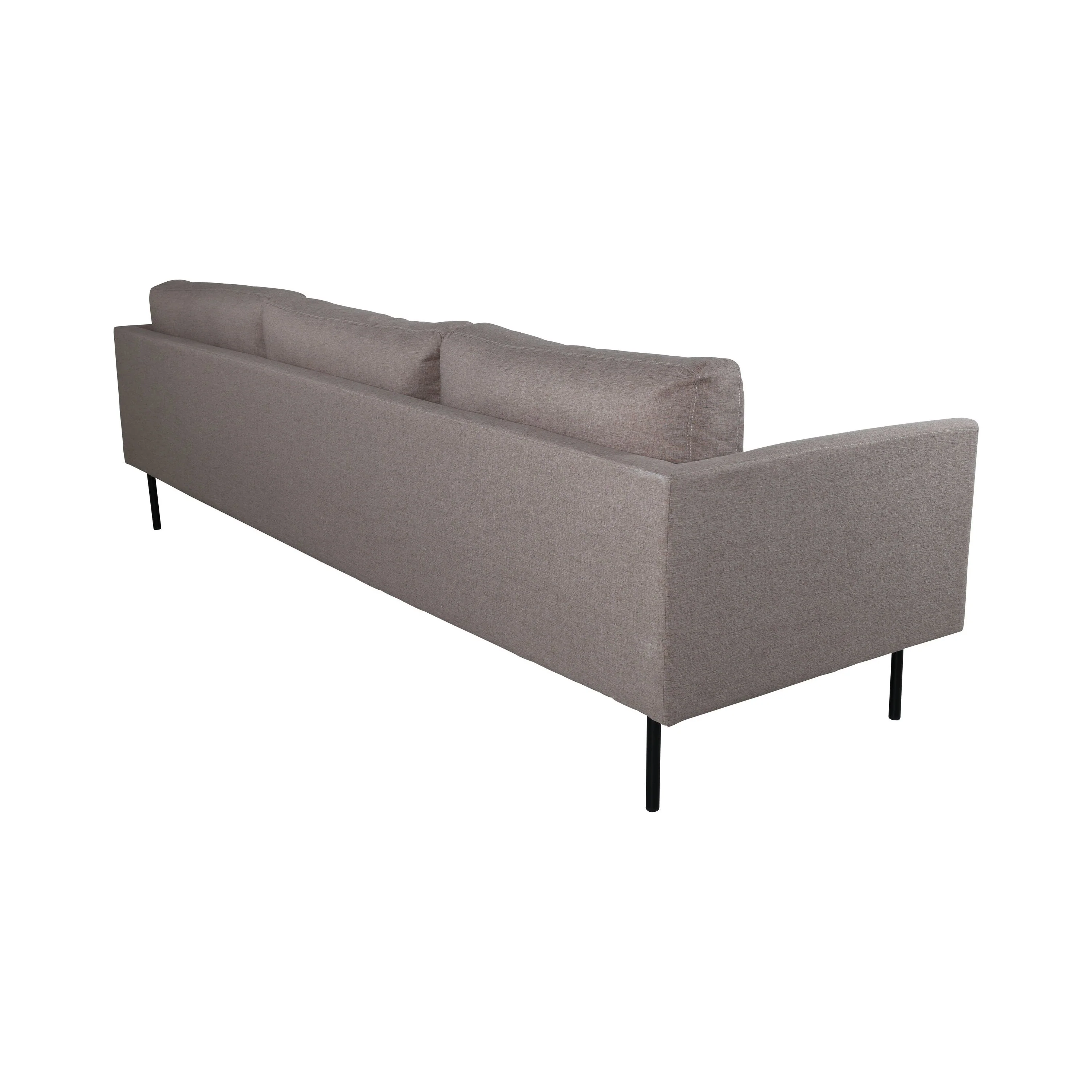 Zoom 3-Sitzer Sofa - Schwarz / Brauner Stoff - Image 7