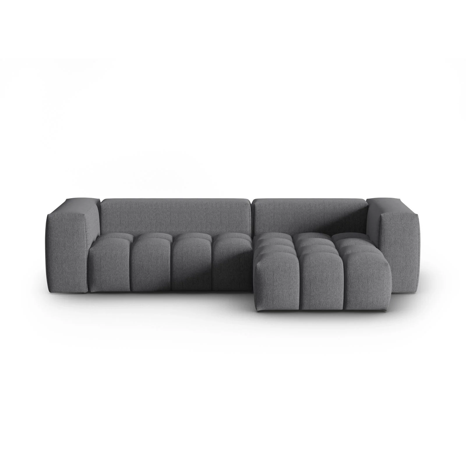 Verona 3-Sitzer Ecksofa, Rechte Seite, aus Samt oder Strukturstoff, 260x145 cm - Image 108
