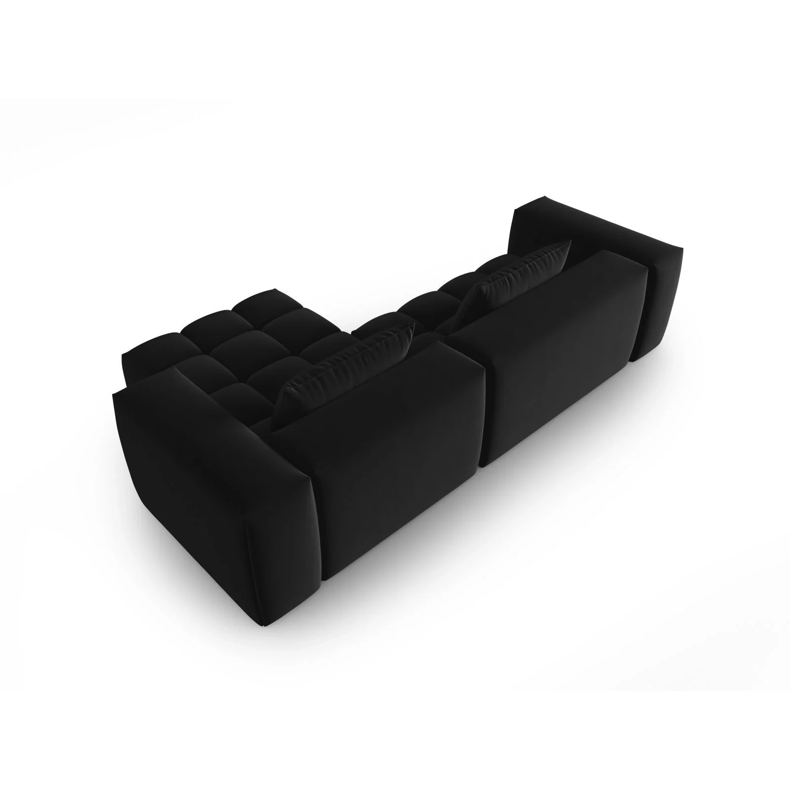 Verona 3-Sitzer Ecksofa, Rechte Seite, aus Samt oder Strukturstoff, 260x145 cm - Image 11