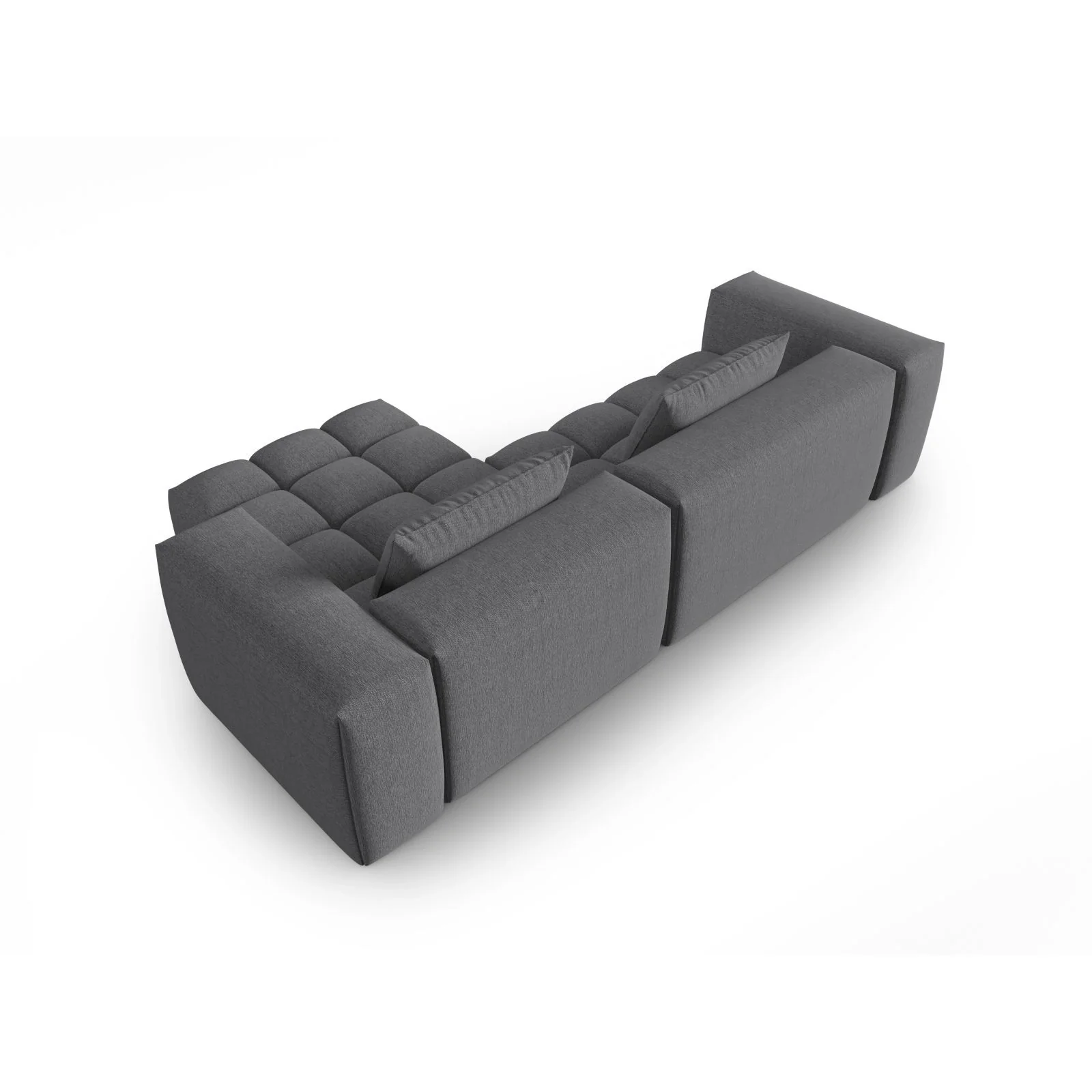 Verona 3-Sitzer Ecksofa, Rechte Seite, aus Samt oder Strukturstoff, 260x145 cm - Image 112