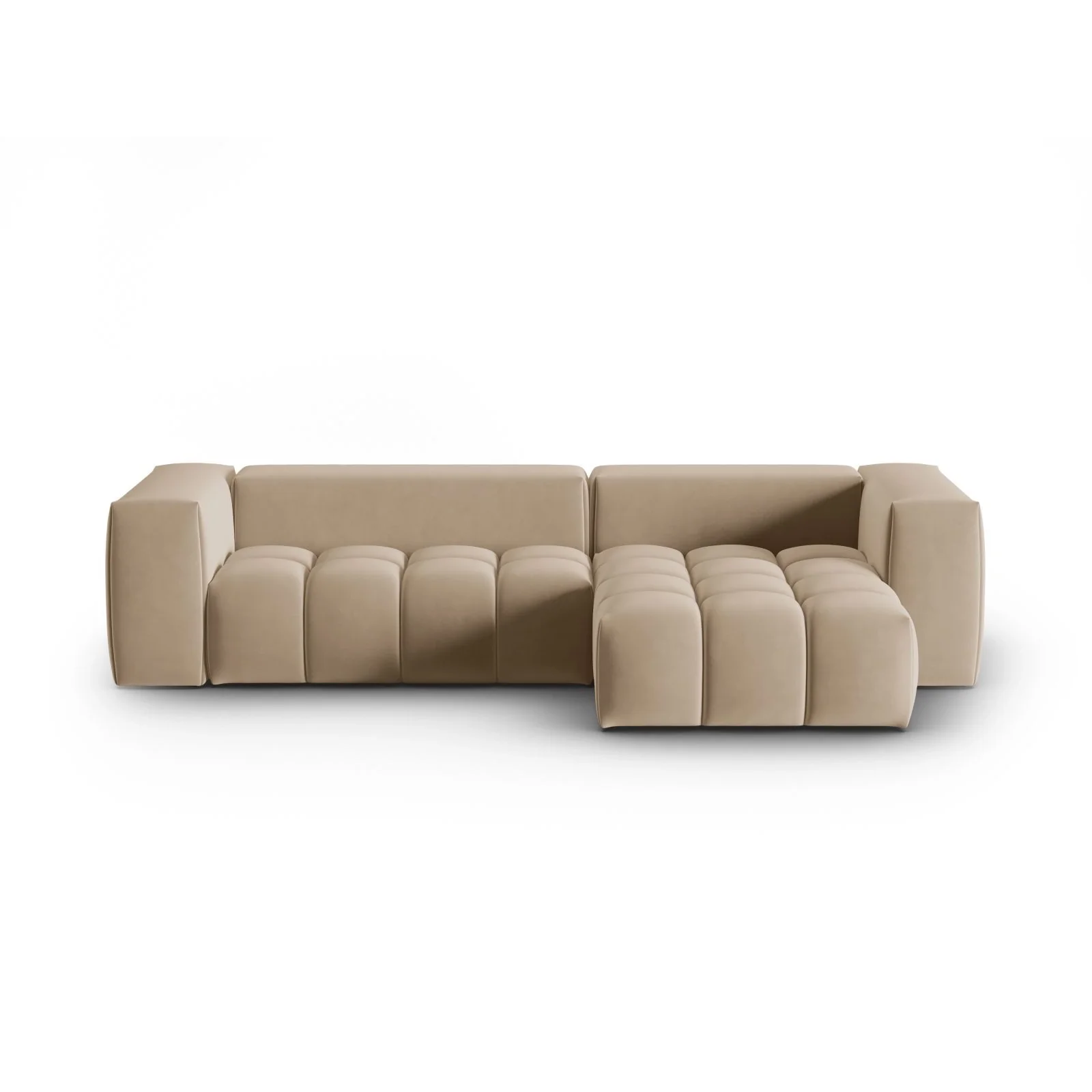Verona 3-Sitzer Ecksofa, Rechte Seite, aus Samt oder Strukturstoff, 260x145 cm - Image 13
