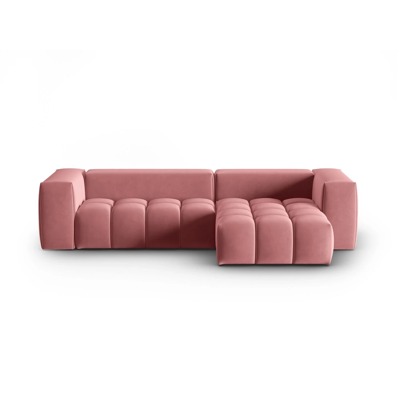 Verona 3-Sitzer Ecksofa, Rechte Seite, aus Samt oder Strukturstoff, 260x145 cm - Image 25