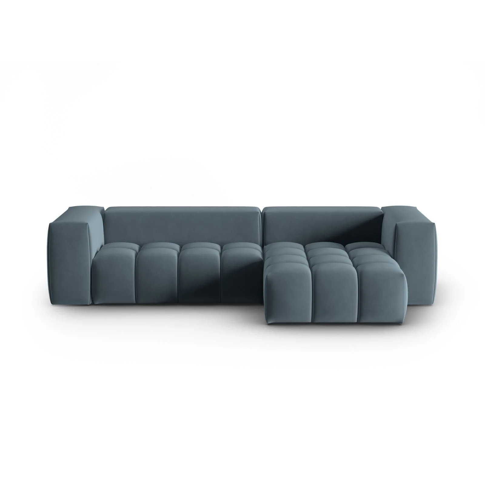 Verona 3-Sitzer Ecksofa, Rechte Seite, aus Samt oder Strukturstoff, 260x145 cm - Image 31