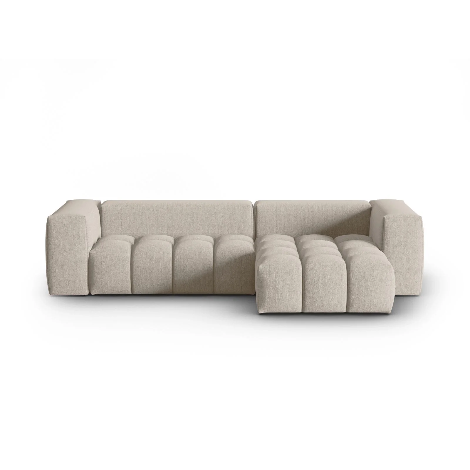Verona 3-Sitzer Ecksofa, Rechte Seite, aus Samt oder Strukturstoff, 260x145 cm - Image 66