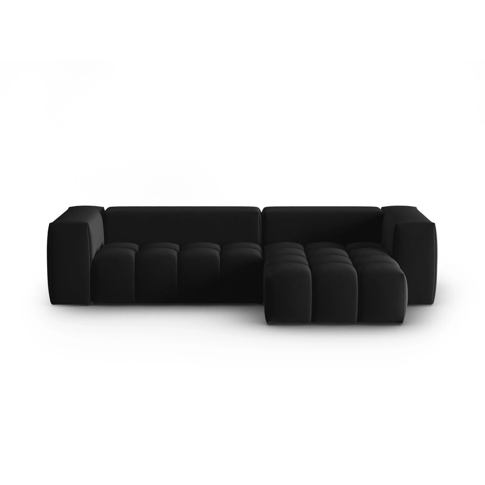 Verona 3-Sitzer Ecksofa, Rechte Seite, aus Samt oder Strukturstoff, 260x145 cm - Image 7
