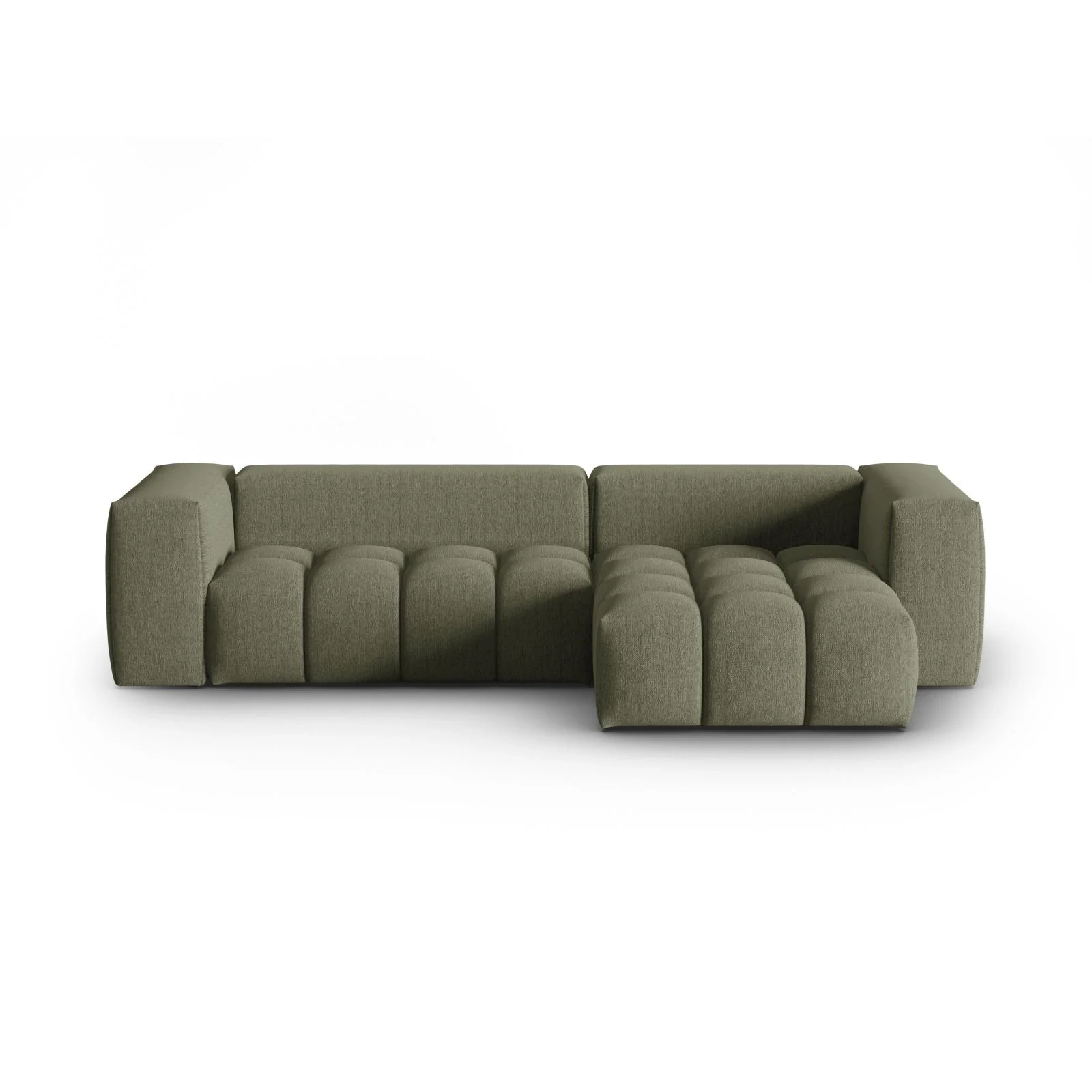 Verona 3-Sitzer Ecksofa, Rechte Seite, aus Samt oder Strukturstoff, 260x145 cm - Image 72