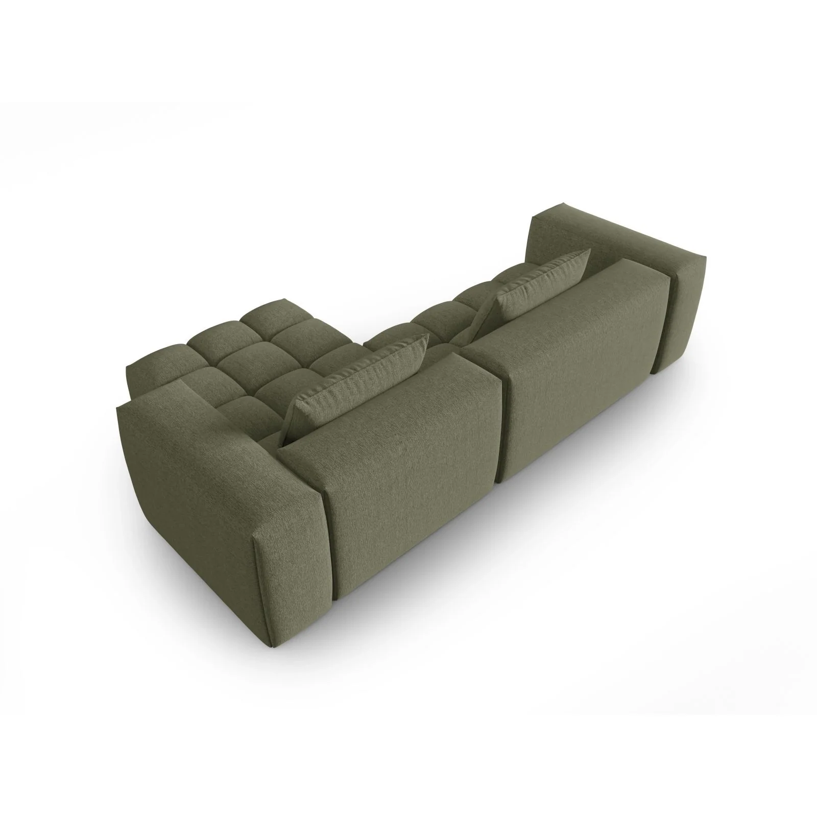 Verona 3-Sitzer Ecksofa, Rechte Seite, aus Samt oder Strukturstoff, 260x145 cm - Image 76