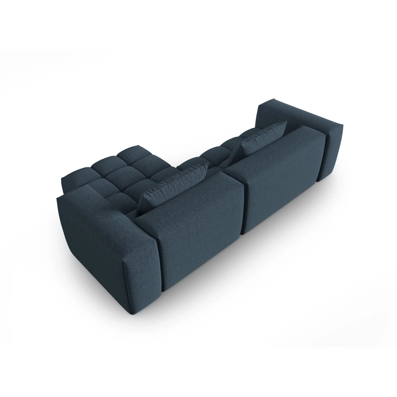 Verona 3-Sitzer Ecksofa, Rechte Seite, aus Samt oder Strukturstoff, 260x145 cm - Image 94