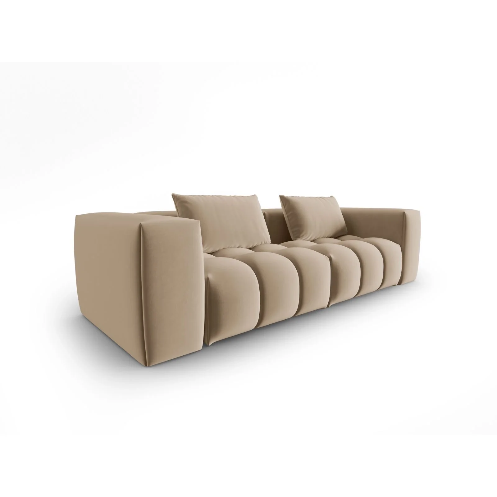 Verona 3-Sitzer Sofa aus Samt oder Strukturstoff, 230x85 cm - Image 13