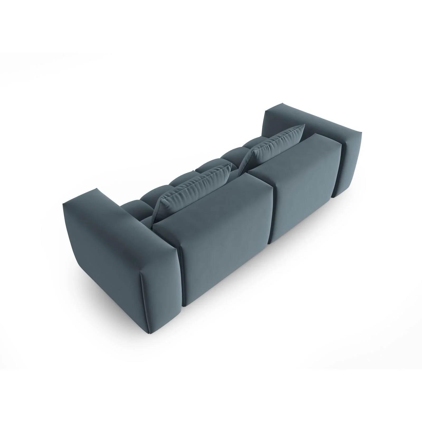 Verona 3-Sitzer Sofa aus Samt oder Strukturstoff, 230x85 cm - Image 29