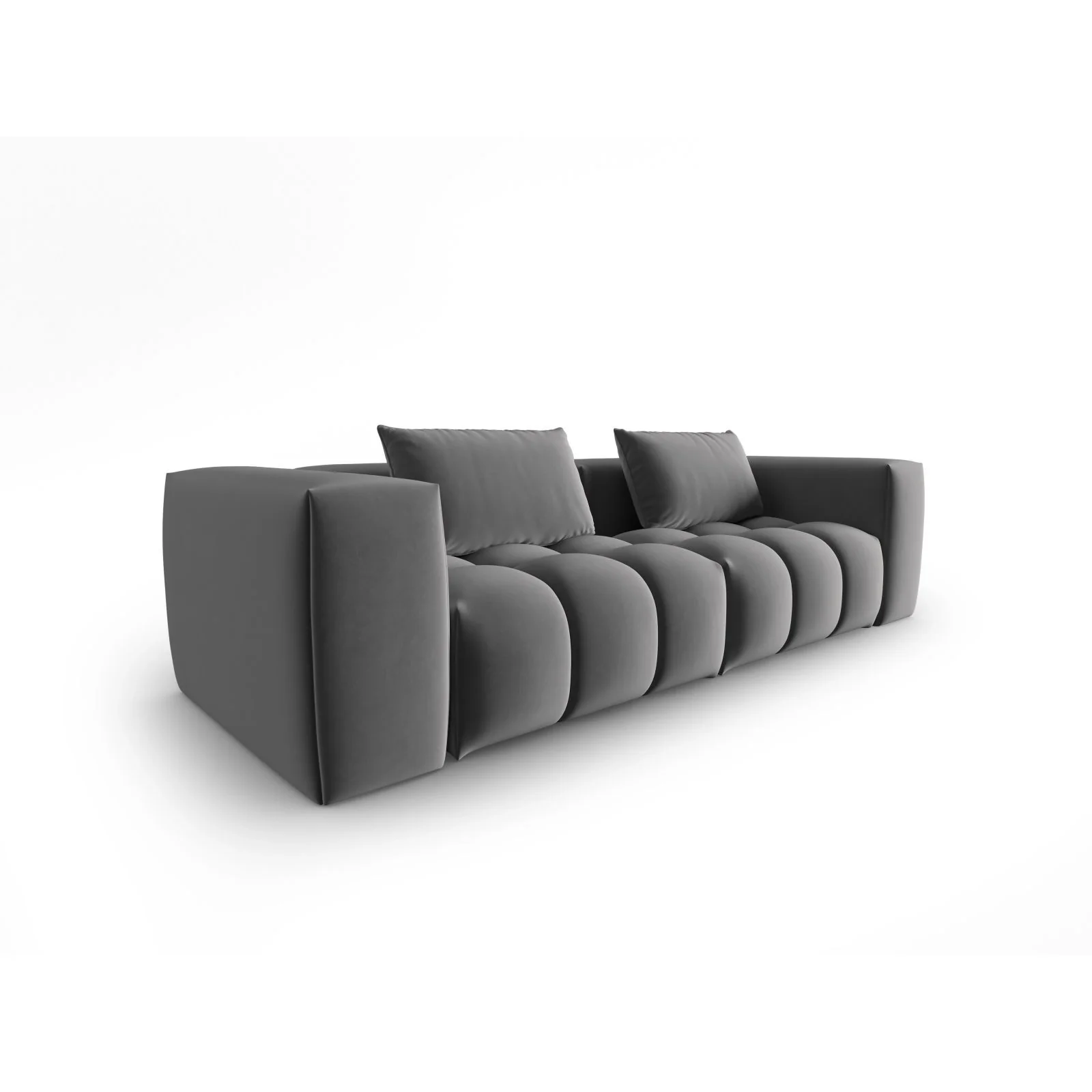 Verona 3-Sitzer Sofa aus Samt oder Strukturstoff, 230x85 cm - Image 48