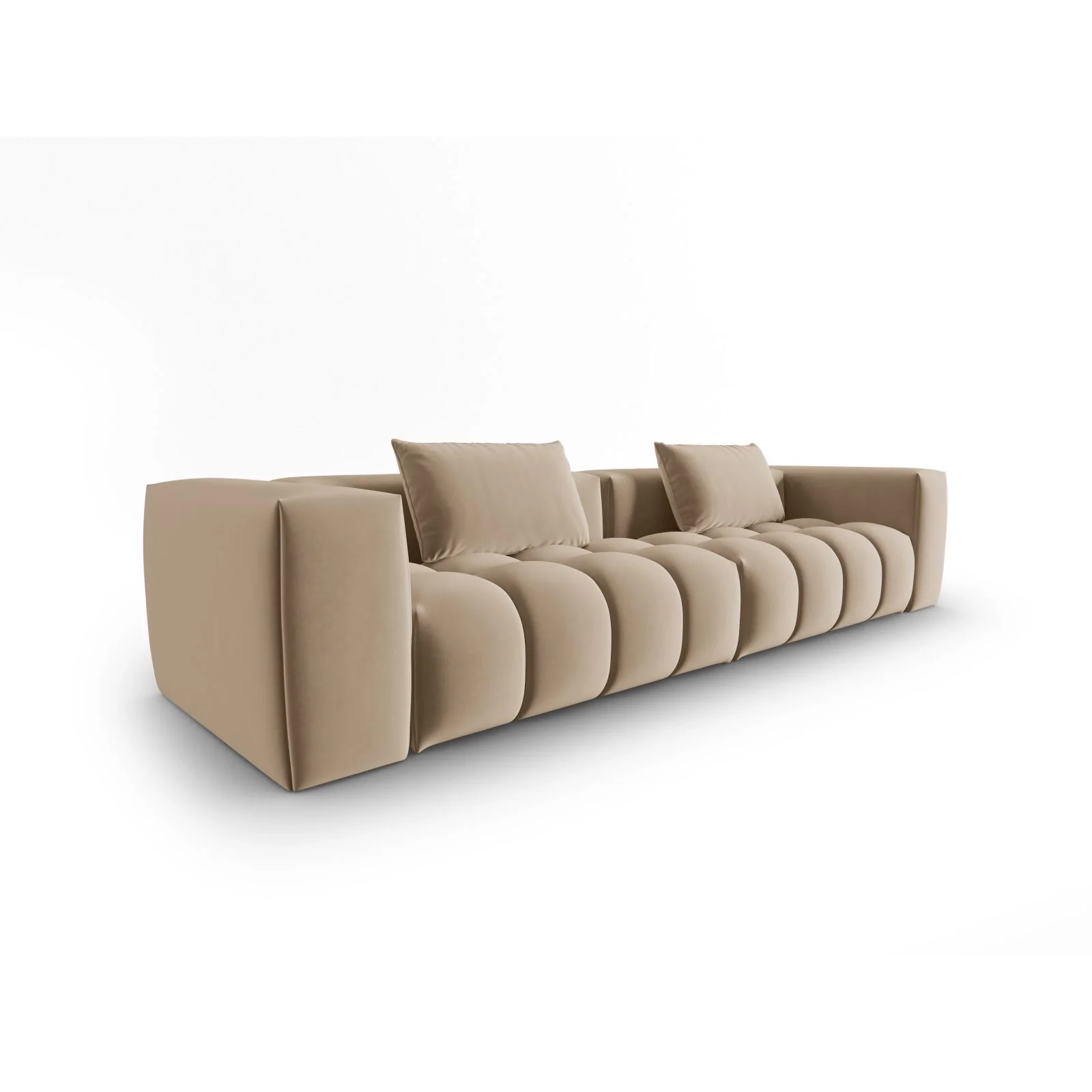 Verona 5-Sitzer Sofa aus Samt oder Strukturstoff, 290x85 cm - Image 13