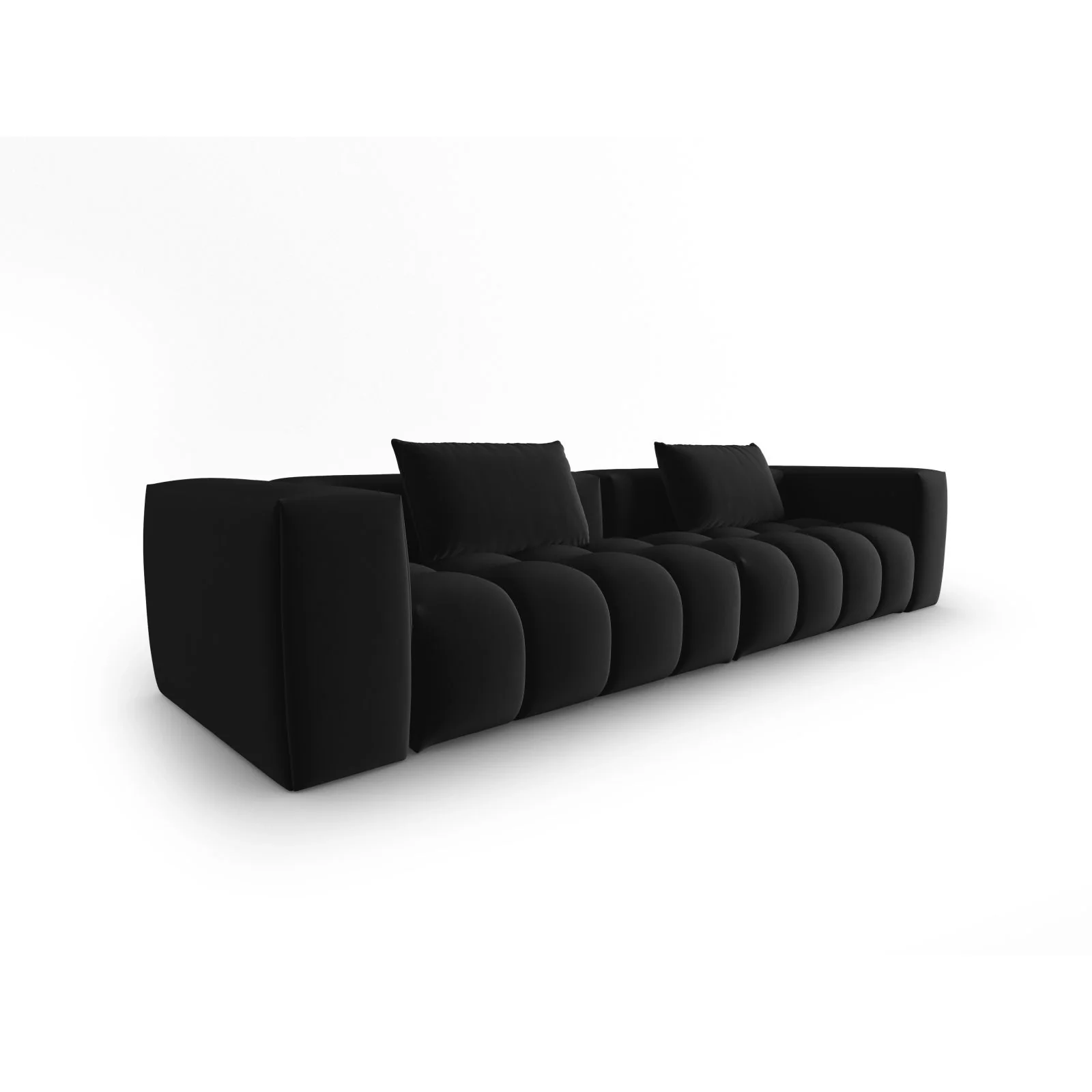 Verona 5-Sitzer Sofa aus Samt oder Strukturstoff, 290x85 cm - Image 8