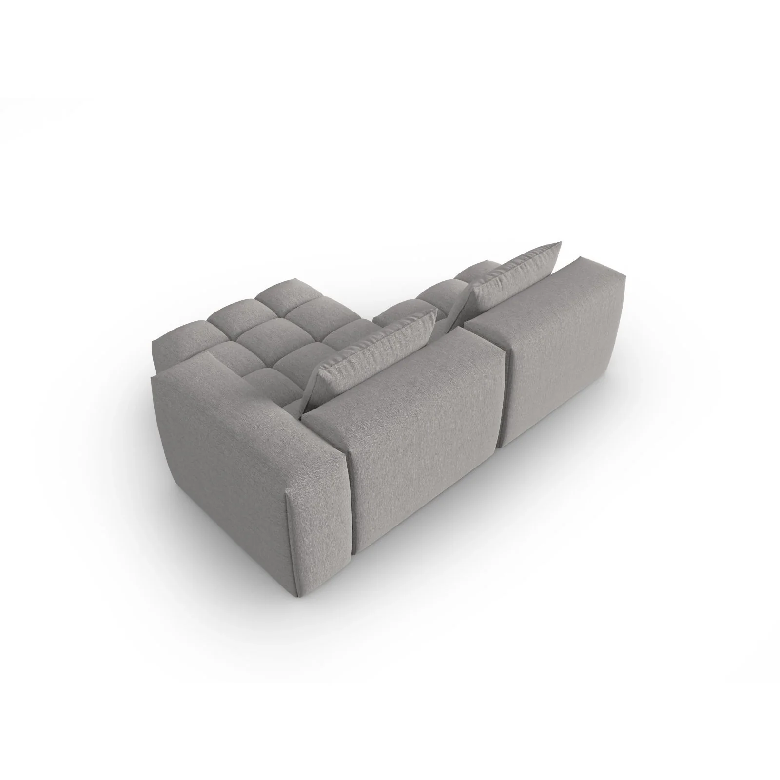 Verona Modulares 3-Sitzer Ecksofa, Rechte Seite, aus Samt oder Strukturstoff, 205x145 cm - Image 106