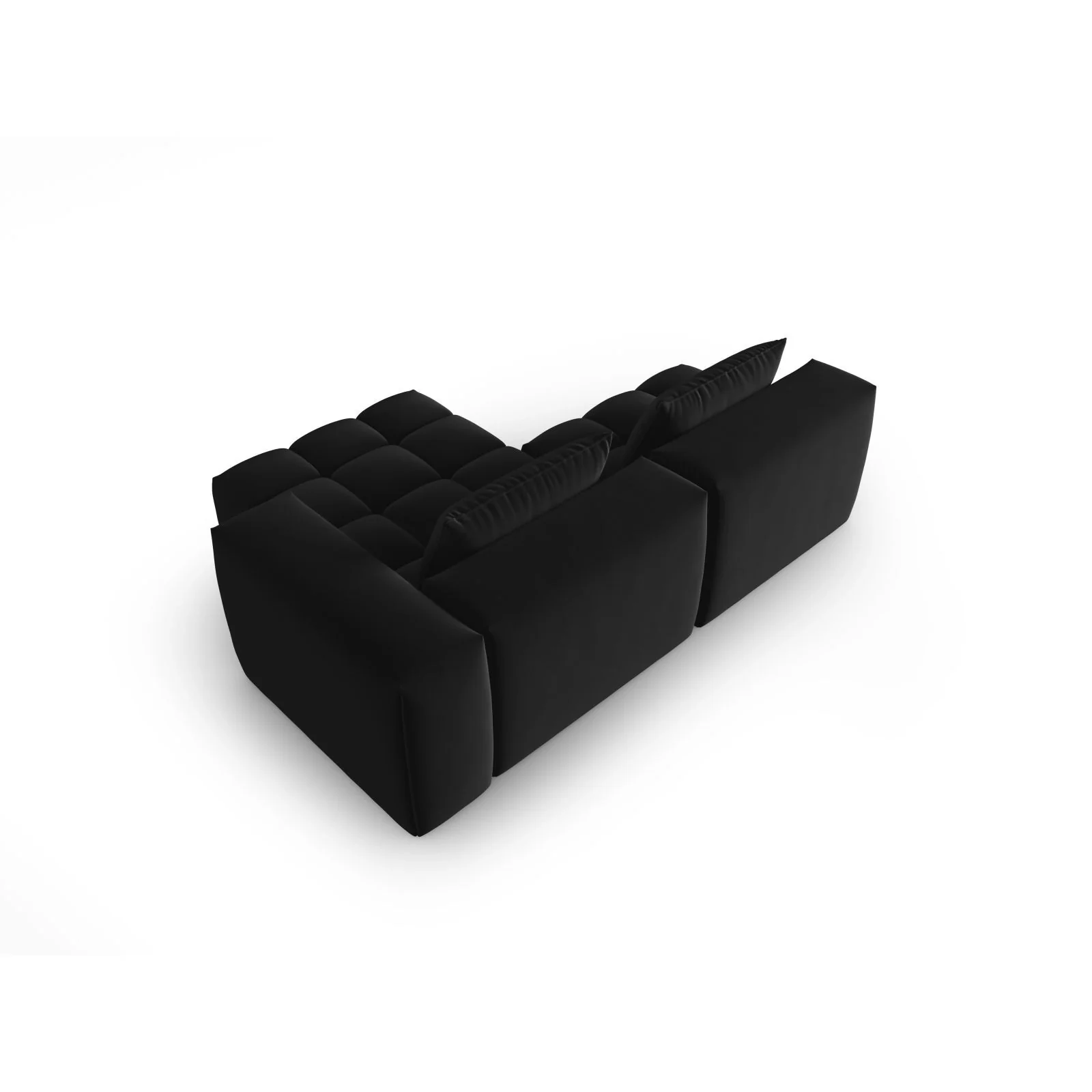 Verona Modulares 3-Sitzer Ecksofa, Rechte Seite, aus Samt oder Strukturstoff, 205x145 cm - Image 11