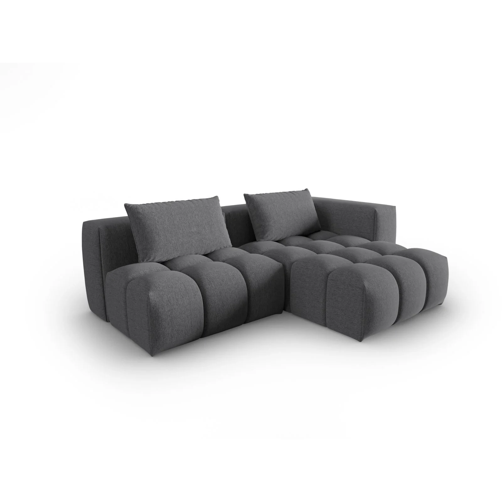 Verona Modulares 3-Sitzer Ecksofa, Rechte Seite, aus Samt oder Strukturstoff, 205x145 cm - Image 110