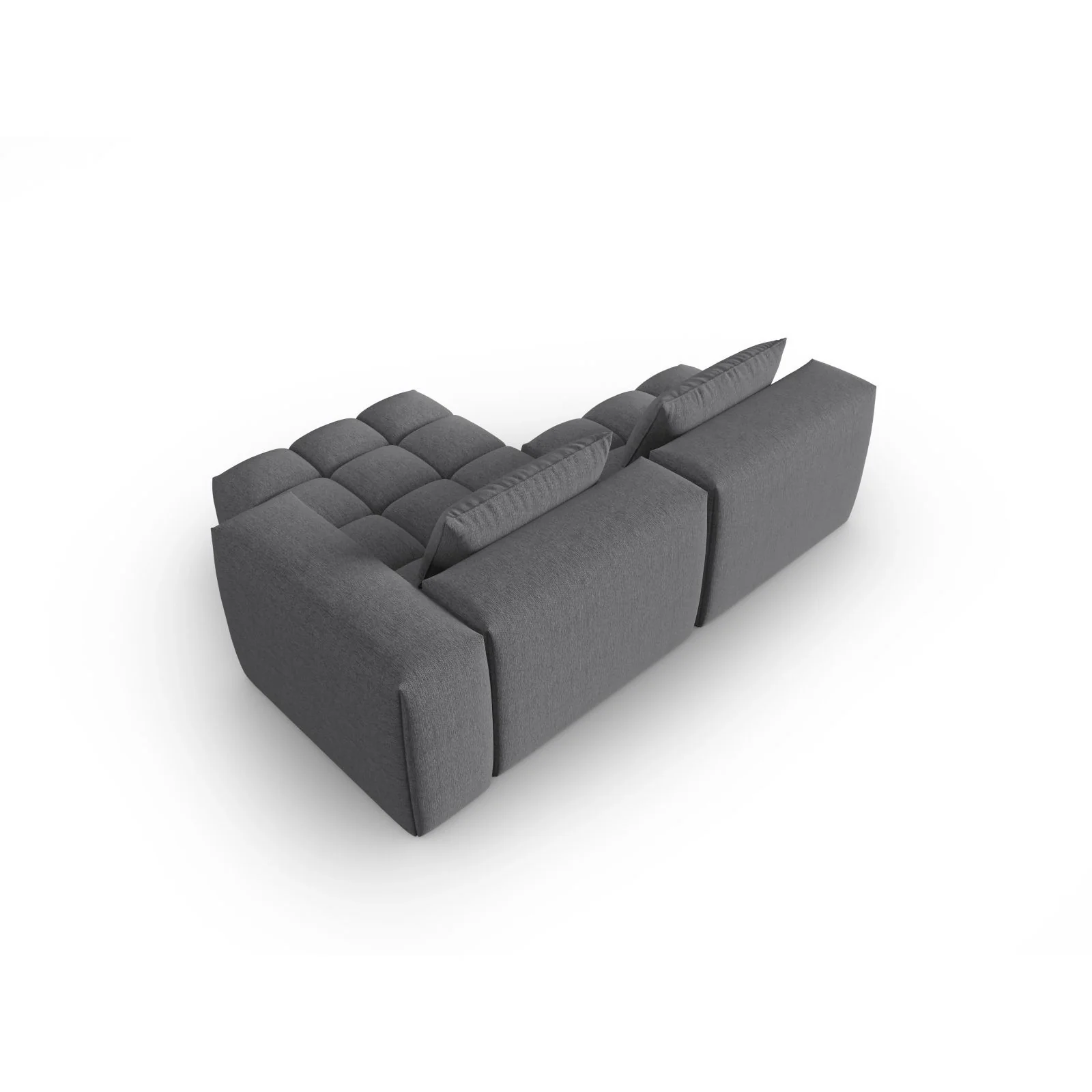Verona Modulares 3-Sitzer Ecksofa, Rechte Seite, aus Samt oder Strukturstoff, 205x145 cm - Image 112