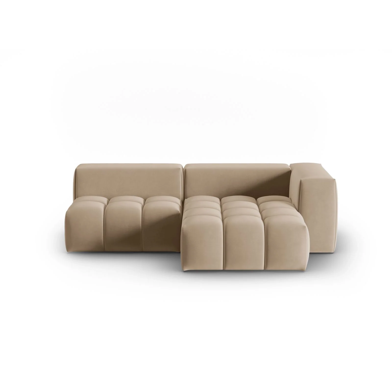 Verona Modulares 3-Sitzer Ecksofa, Rechte Seite, aus Samt oder Strukturstoff, 205x145 cm - Image 13