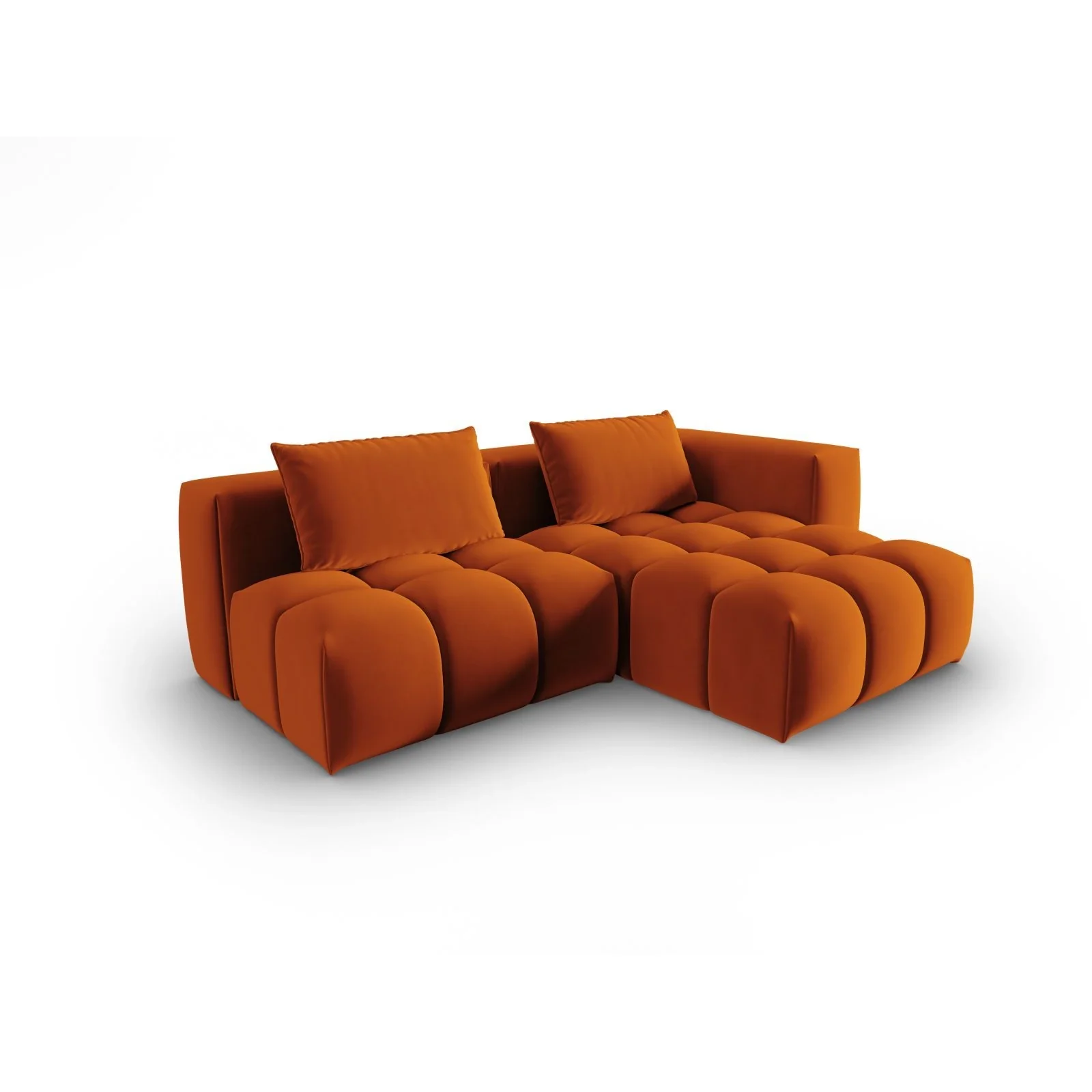 Verona Modulares 3-Sitzer Ecksofa, Rechte Seite, aus Samt oder Strukturstoff, 205x145 cm - Image 21