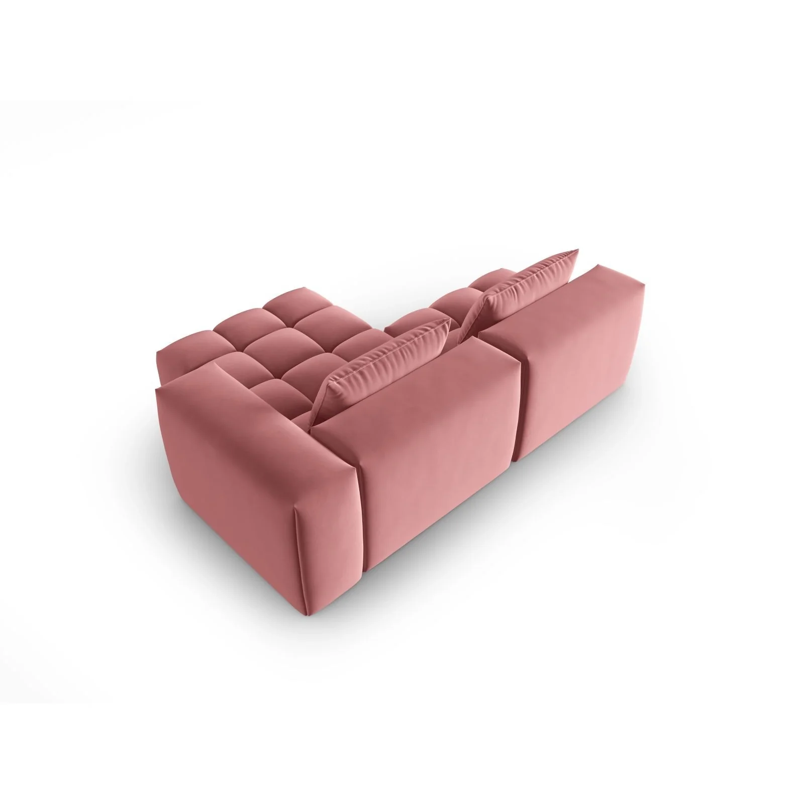 Verona Modulares 3-Sitzer Ecksofa, Rechte Seite, aus Samt oder Strukturstoff, 205x145 cm - Image 29