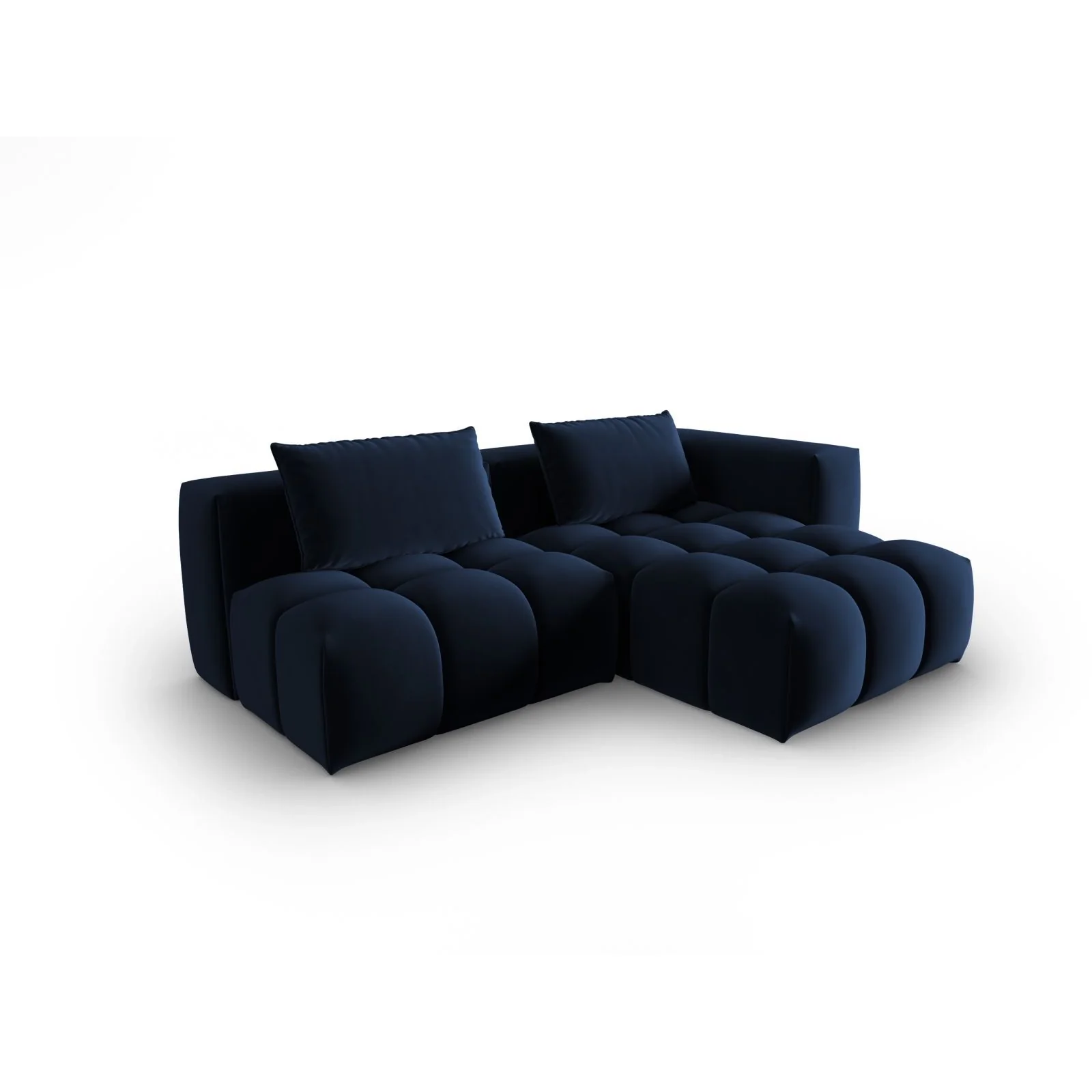 Verona Modulares 3-Sitzer Ecksofa, Rechte Seite, aus Samt oder Strukturstoff, 205x145 cm - Image 39