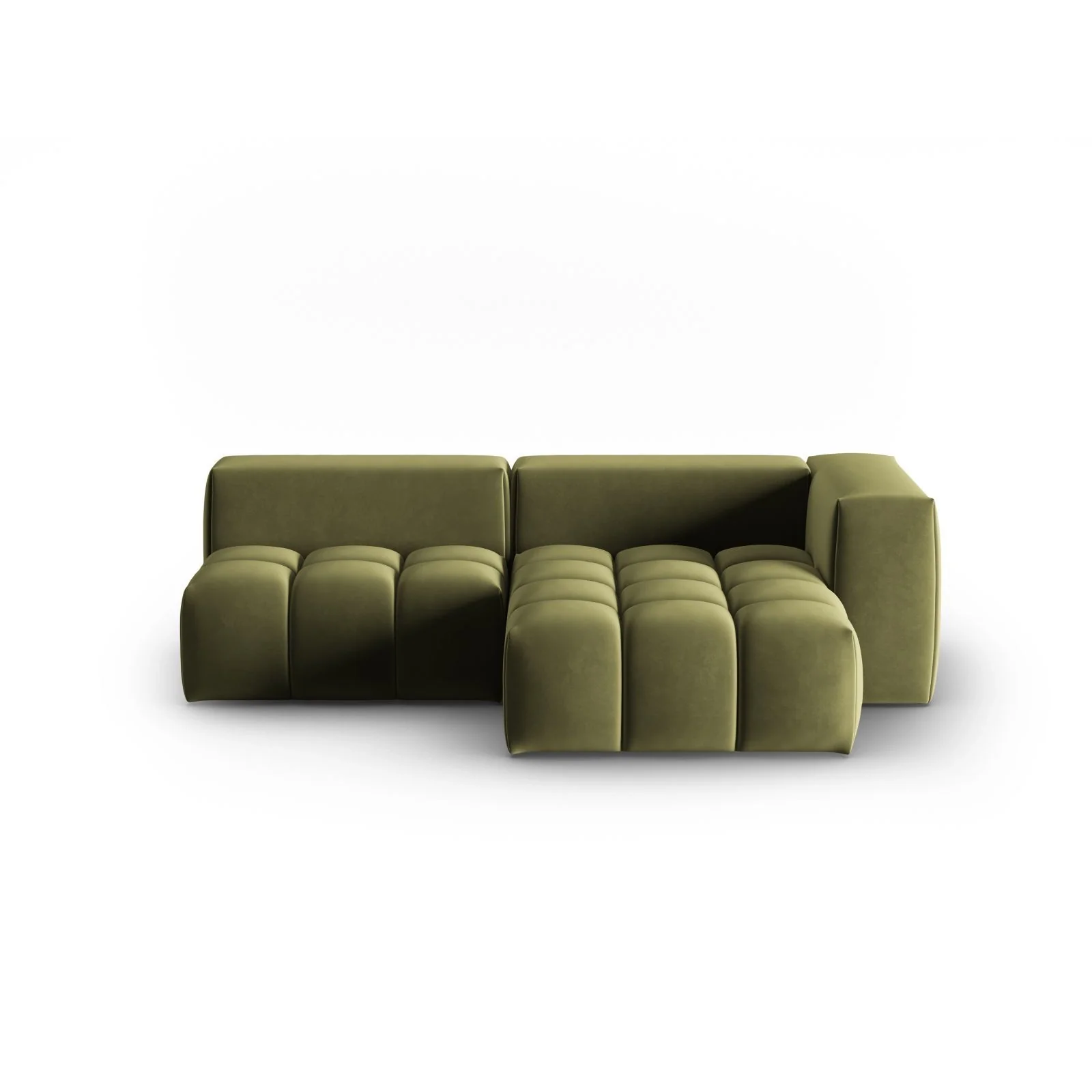 Verona Modulares 3-Sitzer Ecksofa, Rechte Seite, aus Samt oder Strukturstoff, 205x145 cm - Image 48