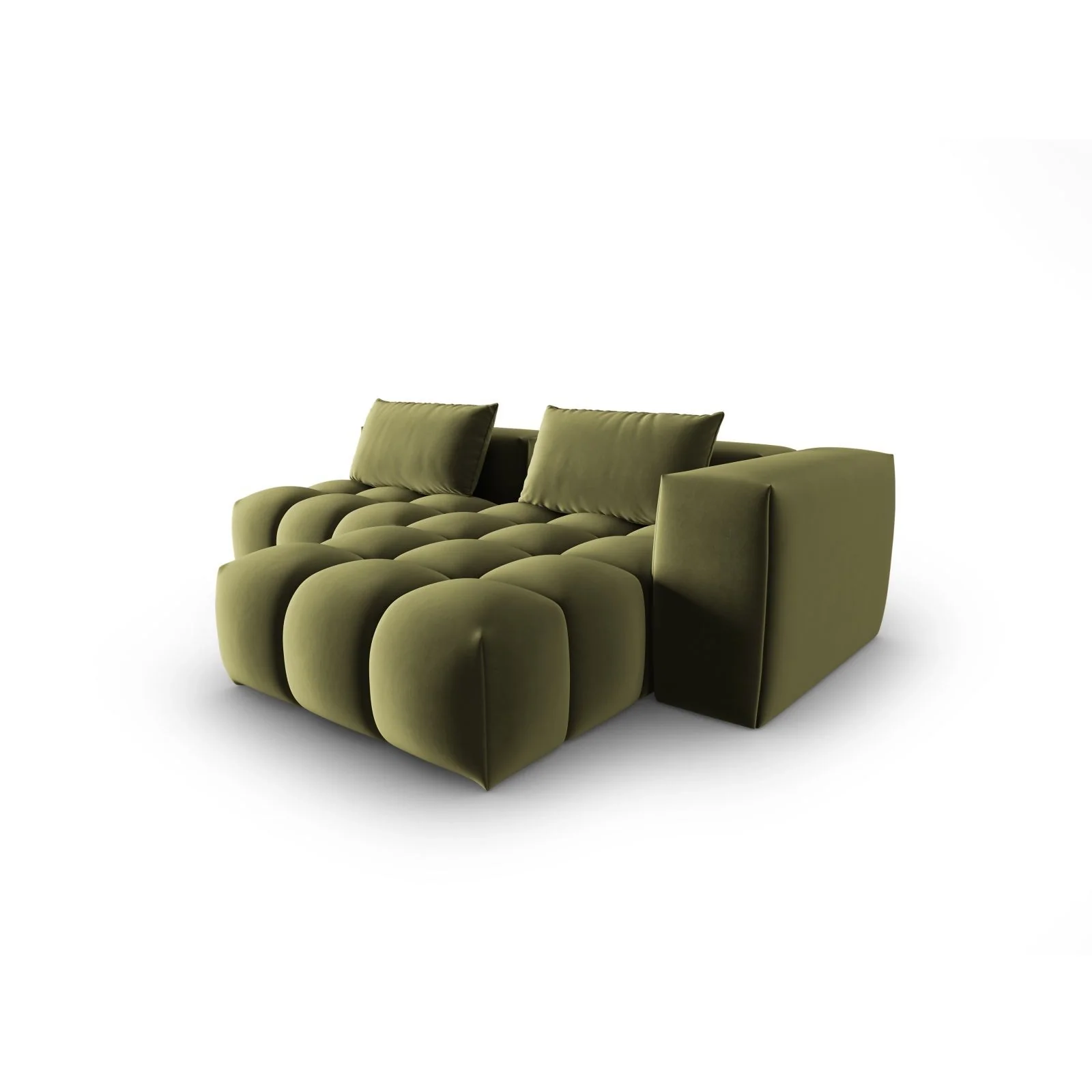 Verona Modulares 3-Sitzer Ecksofa, Rechte Seite, aus Samt oder Strukturstoff, 205x145 cm - Image 51