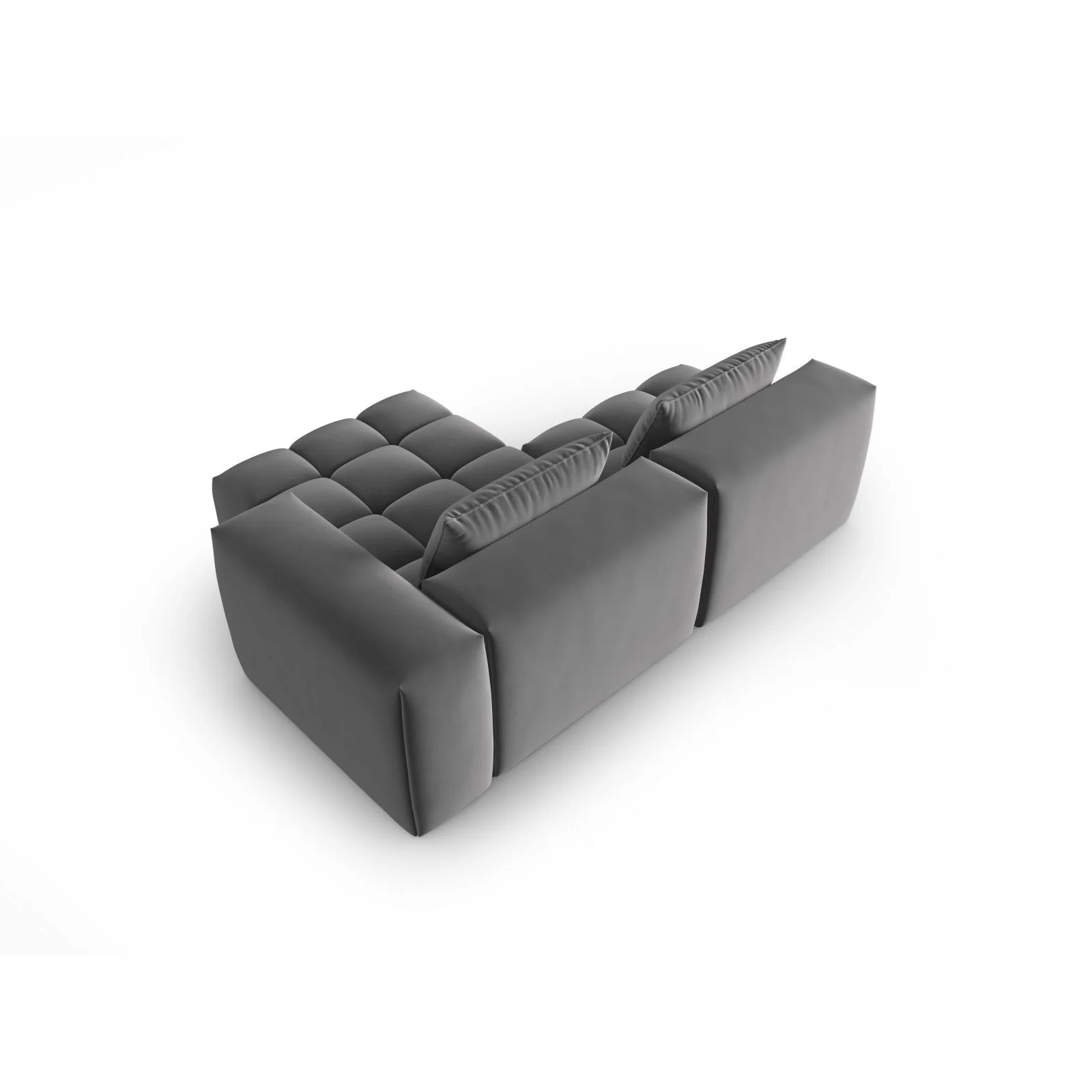 Verona Modulares 3-Sitzer Ecksofa, Rechte Seite, aus Samt oder Strukturstoff, 205x145 cm - Image 58