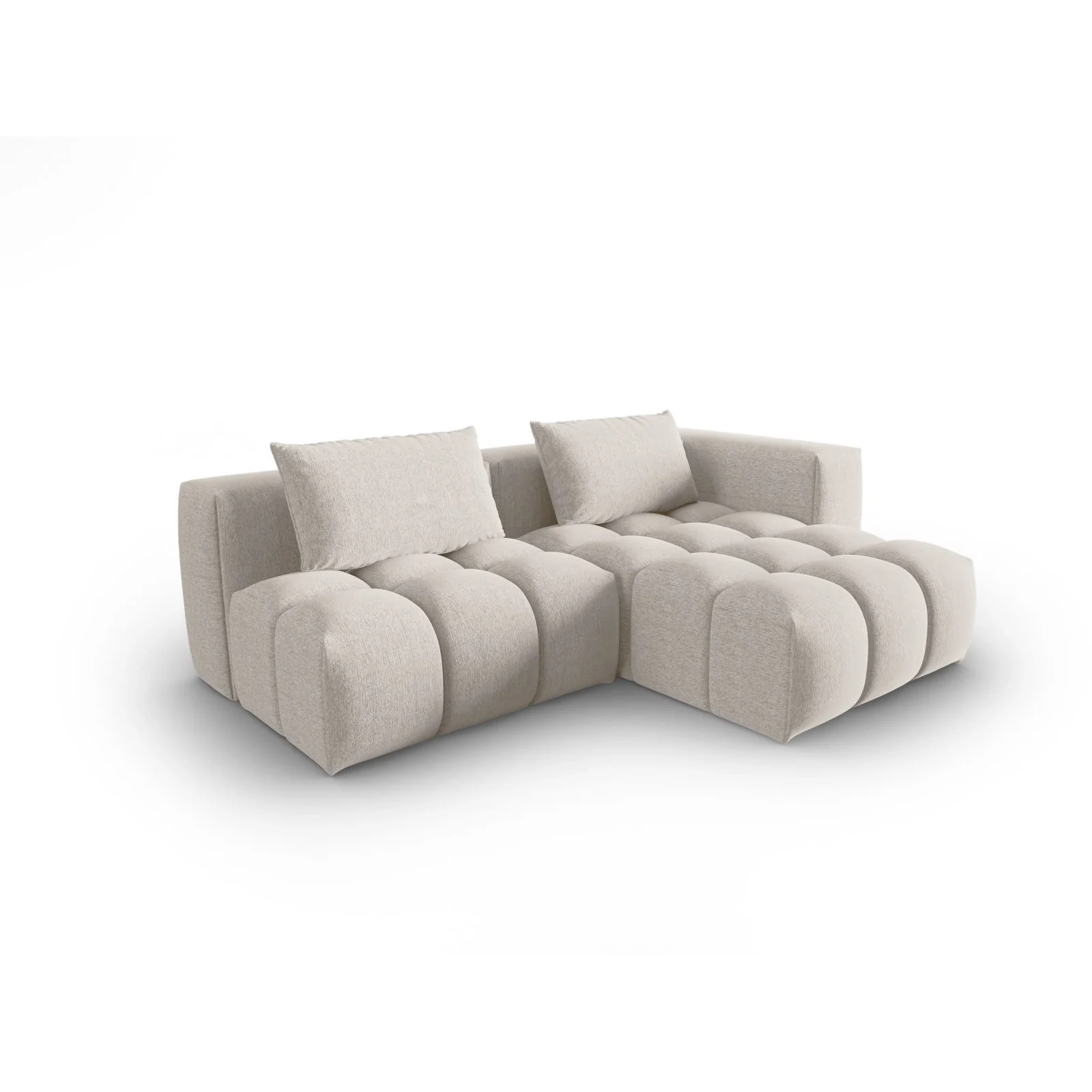 Verona Modulares 3-Sitzer Ecksofa, Rechte Seite, aus Samt oder Strukturstoff, 205x145 cm - Image 62