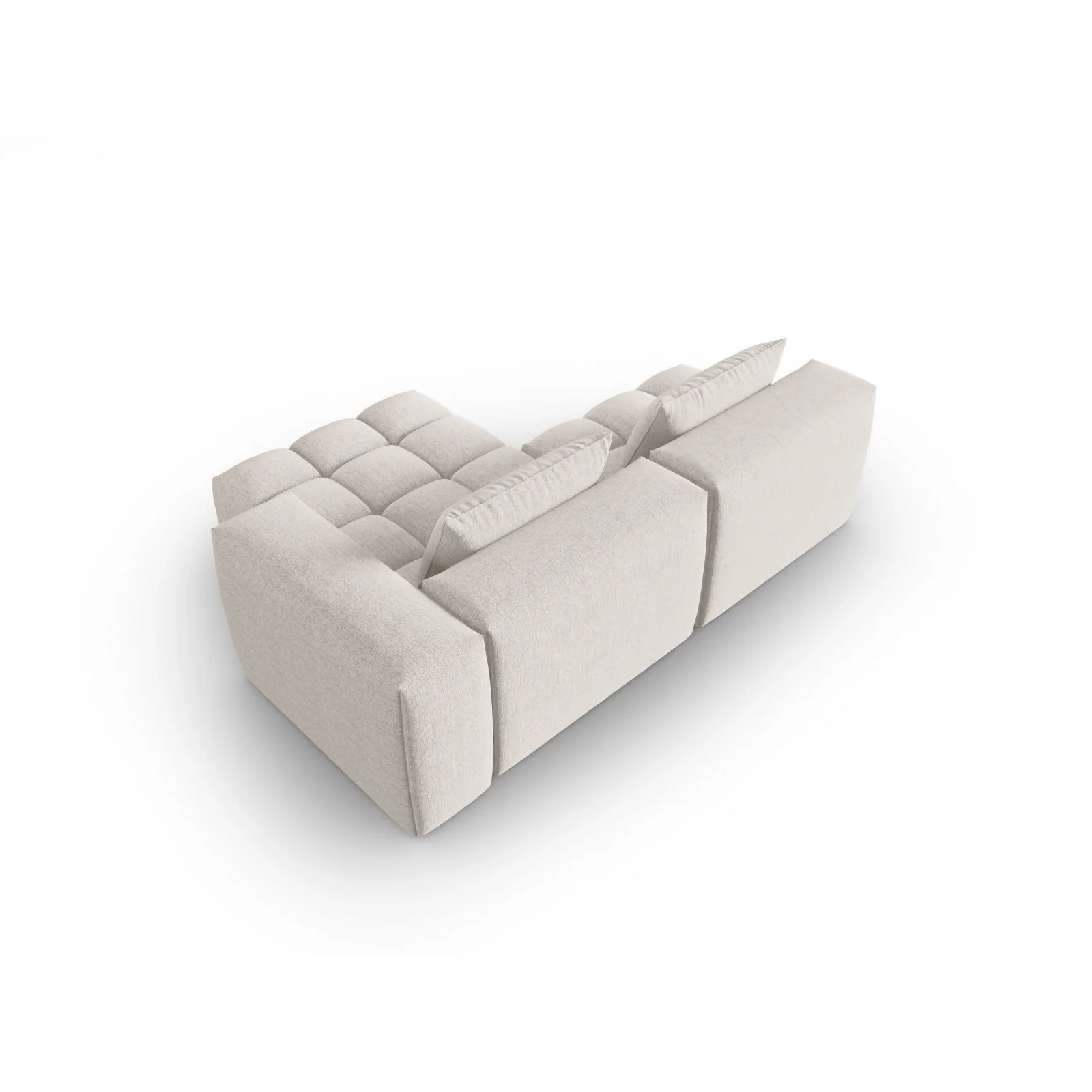 Verona Modulares 3-Sitzer Ecksofa, Rechte Seite, aus Samt oder Strukturstoff, 205x145 cm - Image 64