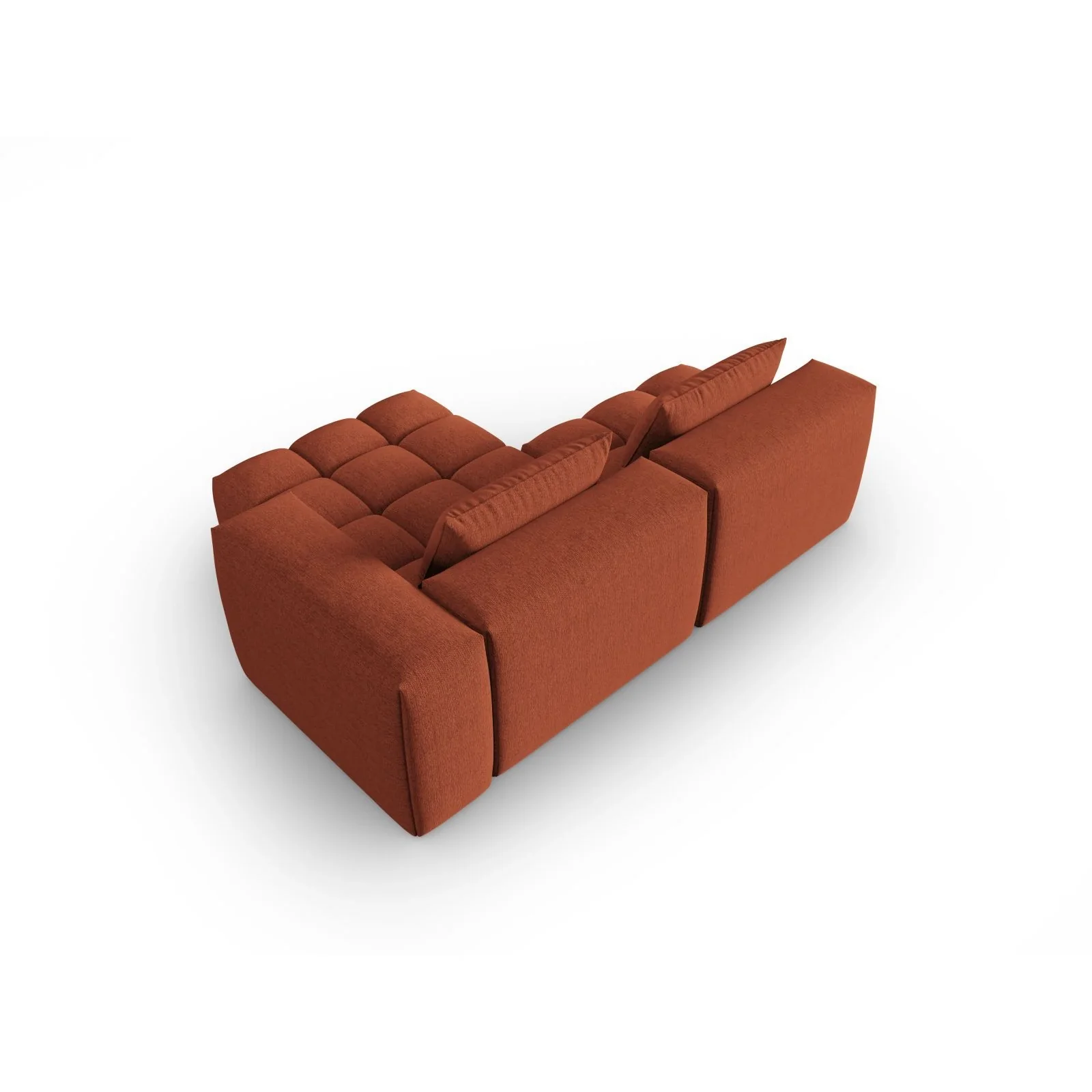 Verona Modulares 3-Sitzer Ecksofa, Rechte Seite, aus Samt oder Strukturstoff, 205x145 cm - Image 82