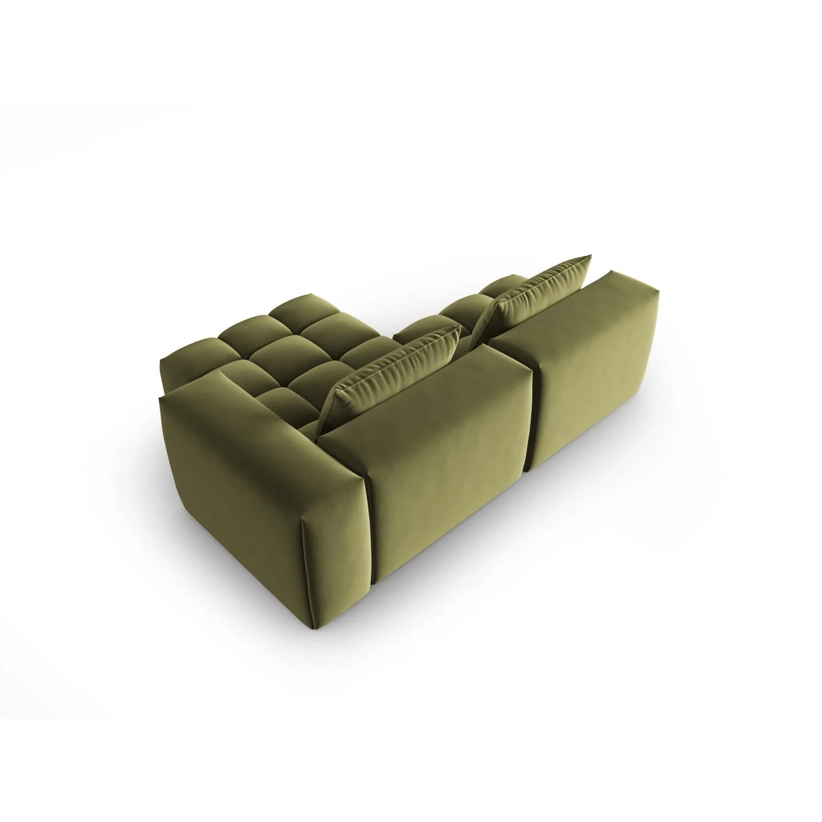 Verona Modulares 3-Sitzer Ecksofa, Rechte Seite, aus Samt oder Strukturstoff, 205x145 cm - Image 52