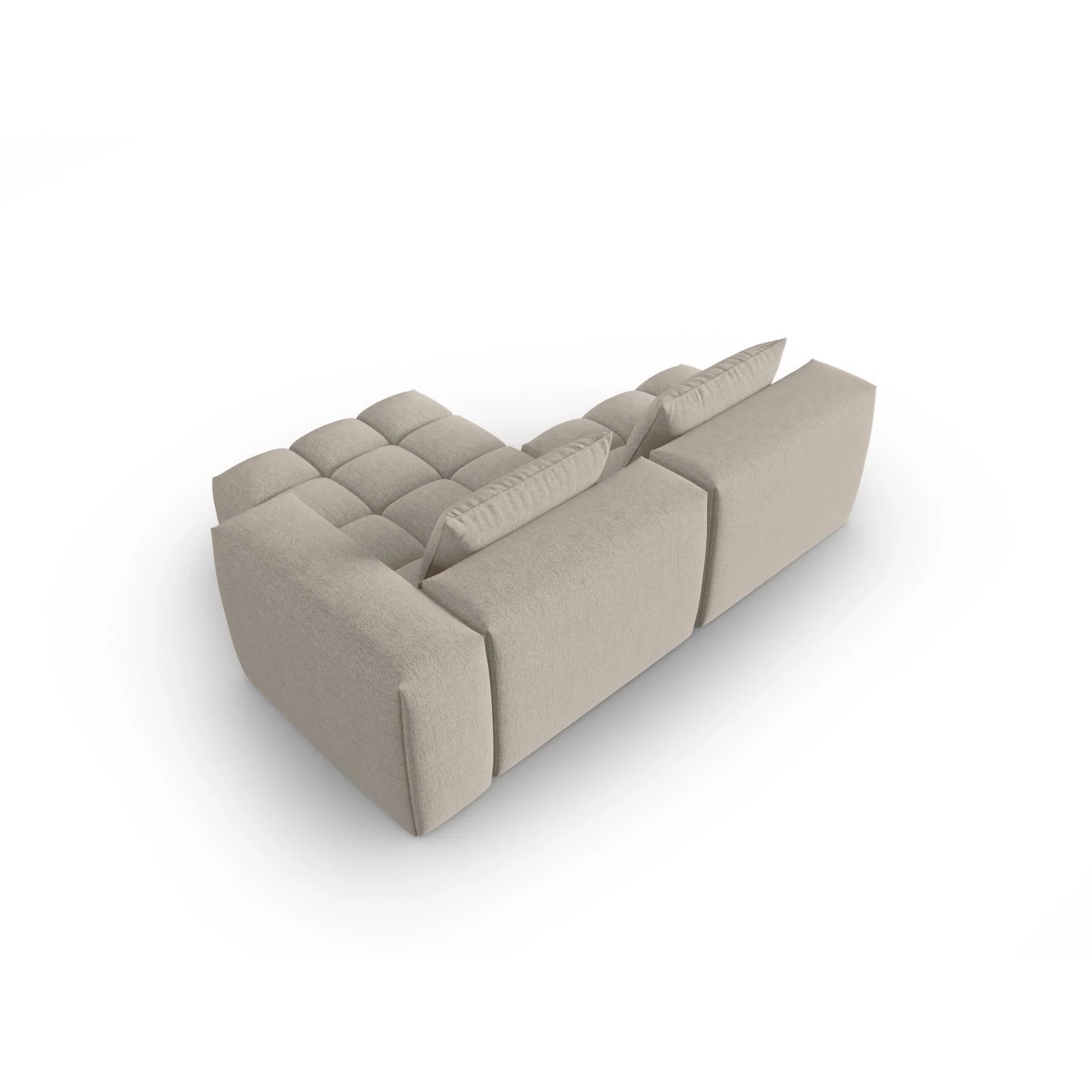 Verona Modulares 3-Sitzer Ecksofa, Rechte Seite, aus Samt oder Strukturstoff, 205x145 cm - Image 70