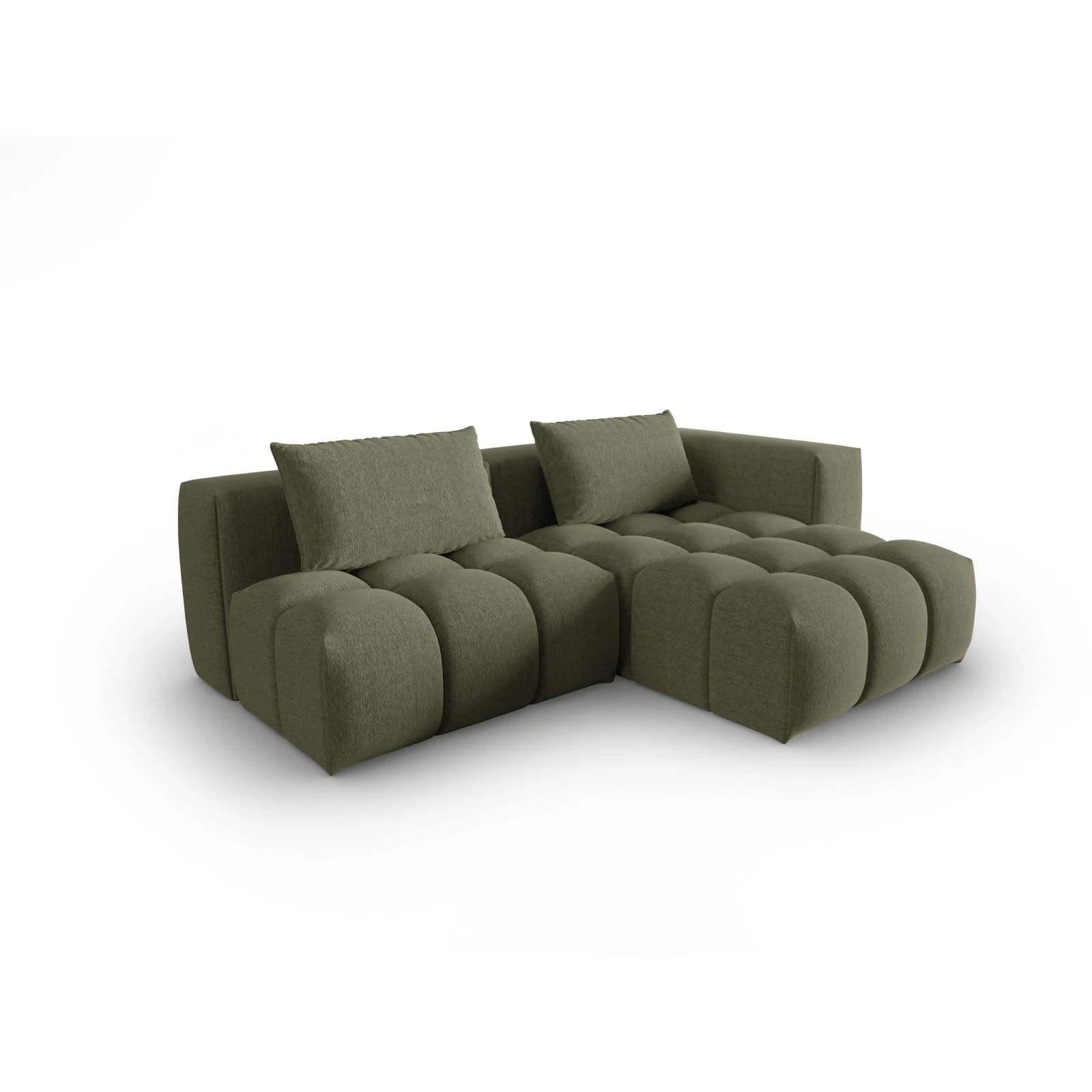 Verona Modulares 3-Sitzer Ecksofa, Rechte Seite, aus Samt oder Strukturstoff, 205x145 cm - Image 74