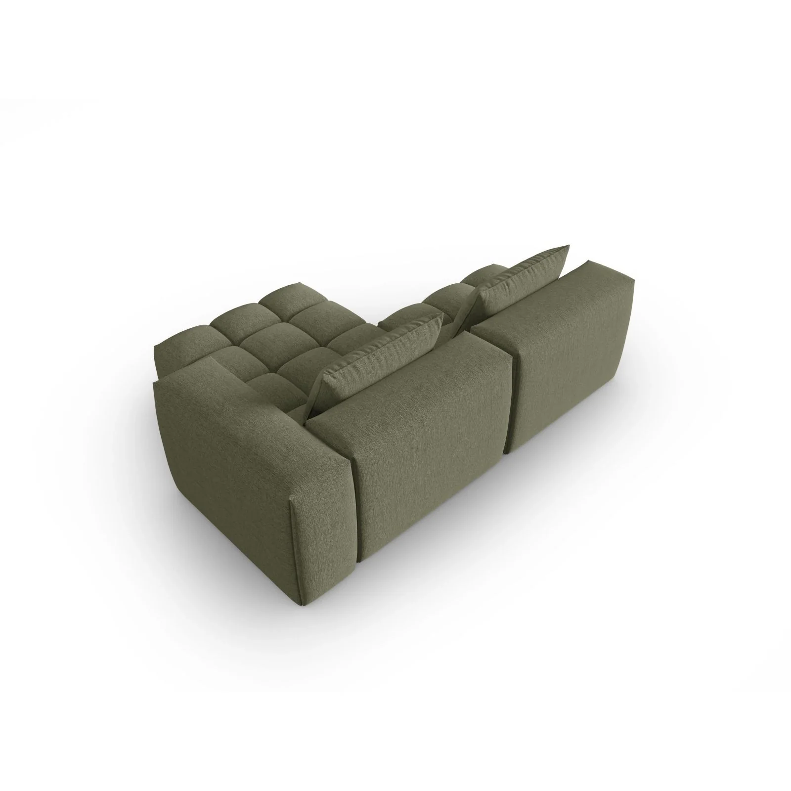 Verona Modulares 3-Sitzer Ecksofa, Rechte Seite, aus Samt oder Strukturstoff, 205x145 cm - Image 76