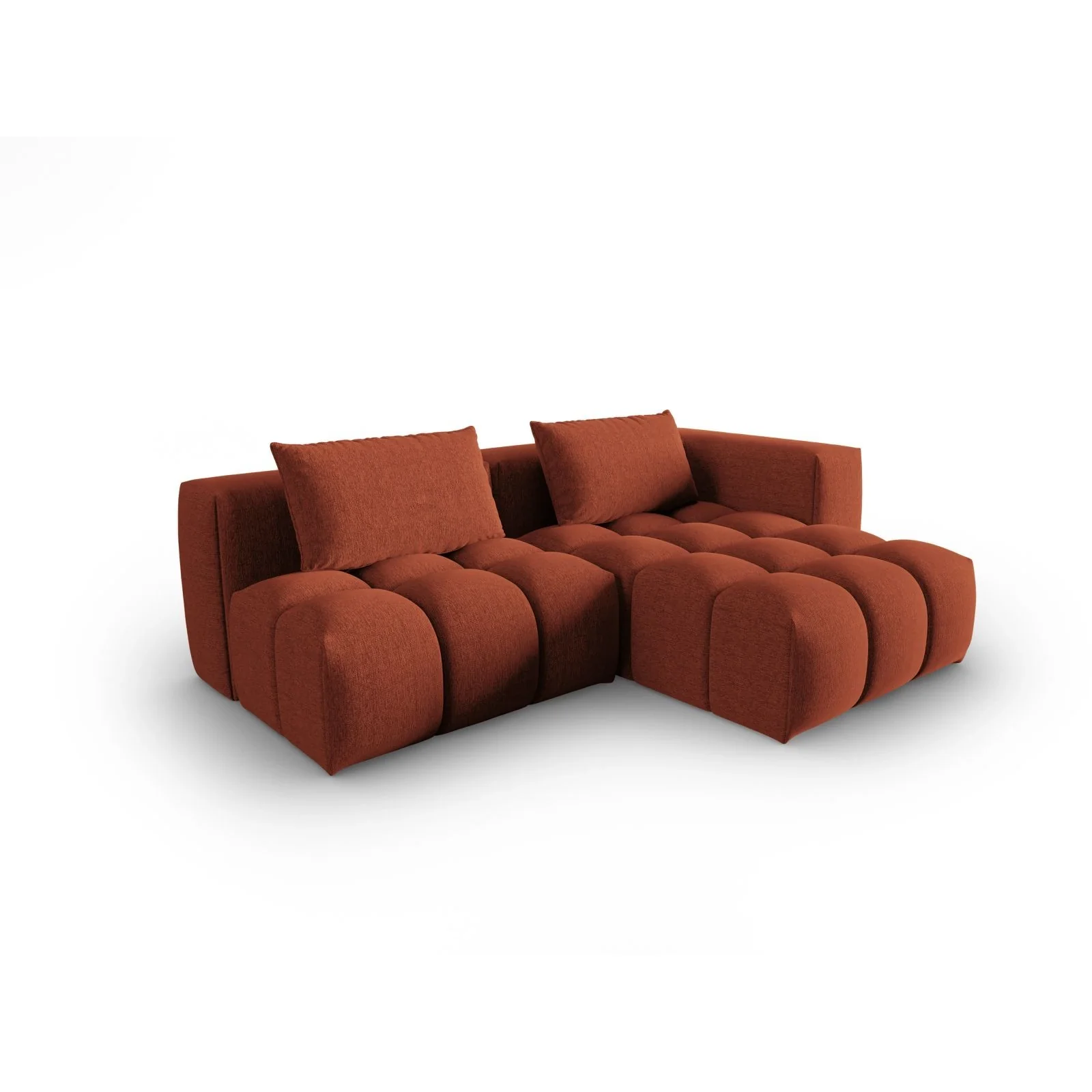Verona Modulares 3-Sitzer Ecksofa, Rechte Seite, aus Samt oder Strukturstoff, 205x145 cm - Image 80