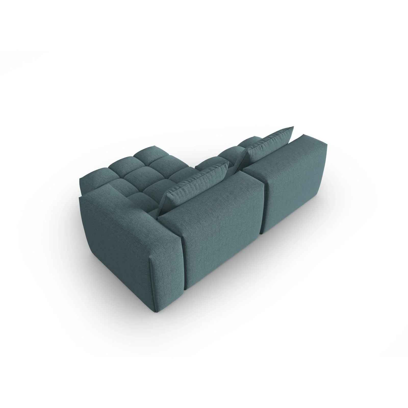 Verona Modulares 3-Sitzer Ecksofa, Rechte Seite, aus Samt oder Strukturstoff, 205x145 cm - Image 88