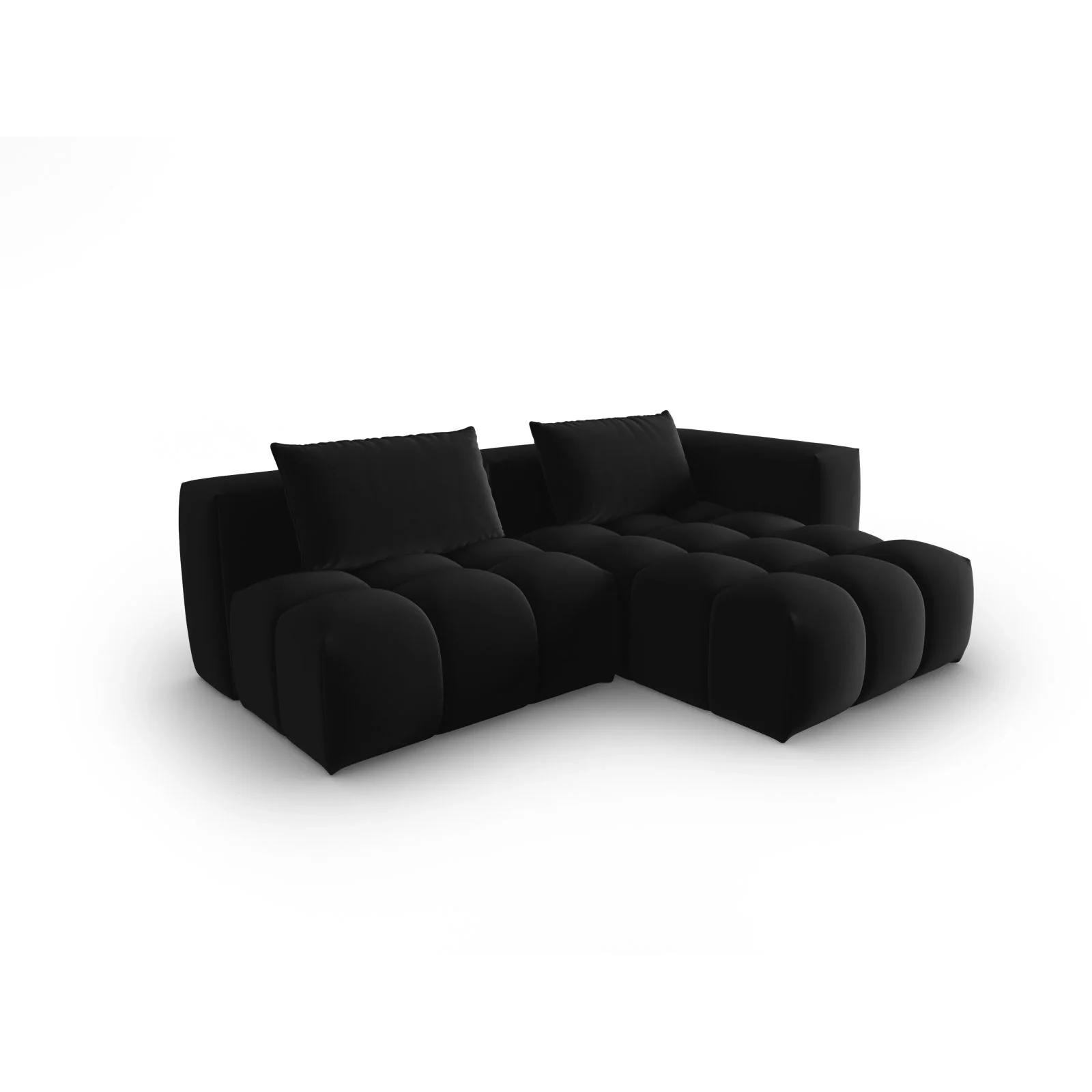 Verona Modulares 3-Sitzer Ecksofa, Rechte Seite, aus Samt oder Strukturstoff, 205x145 cm - Image 9