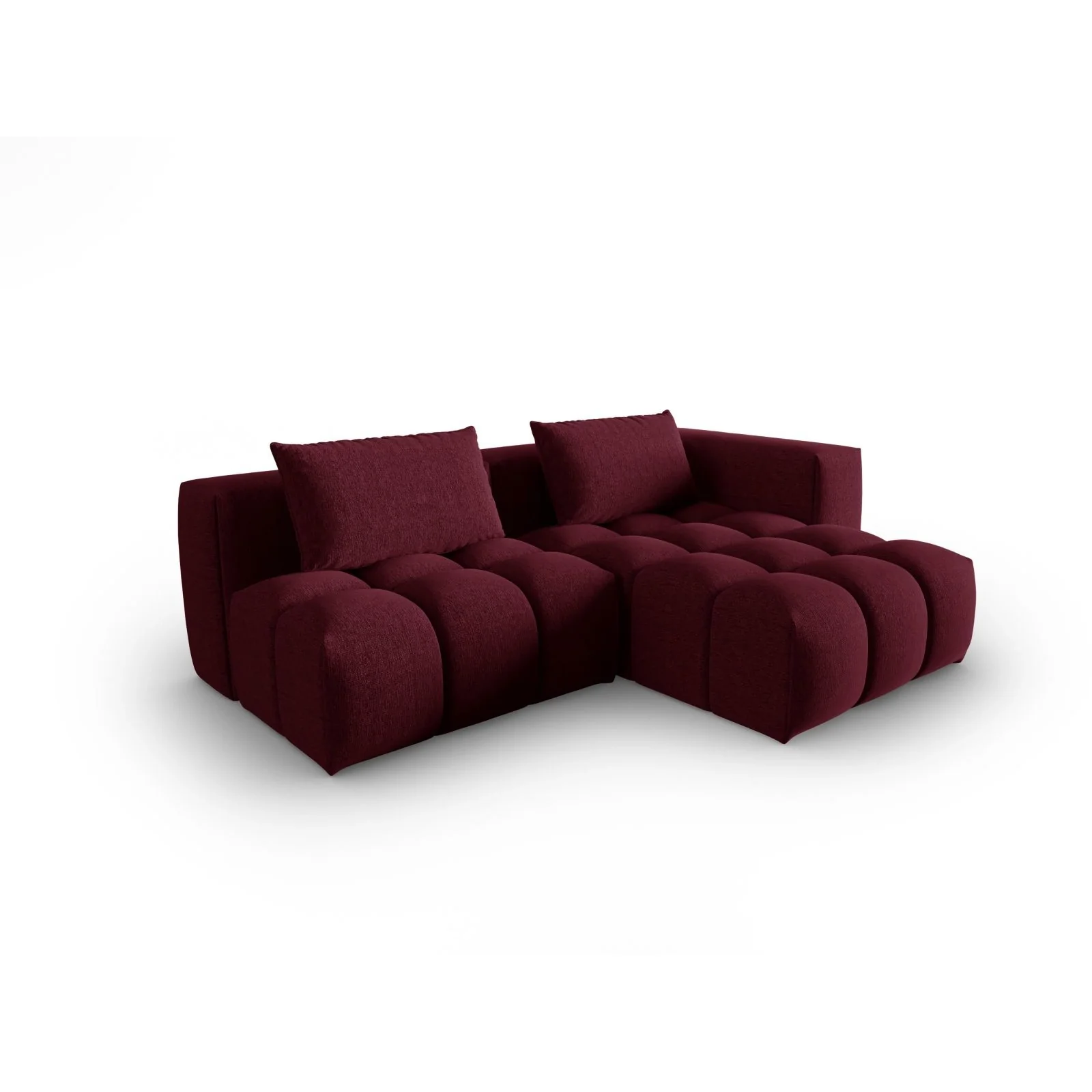 Verona Modulares 3-Sitzer Ecksofa, Rechte Seite, aus Samt oder Strukturstoff, 205x145 cm - Image 98