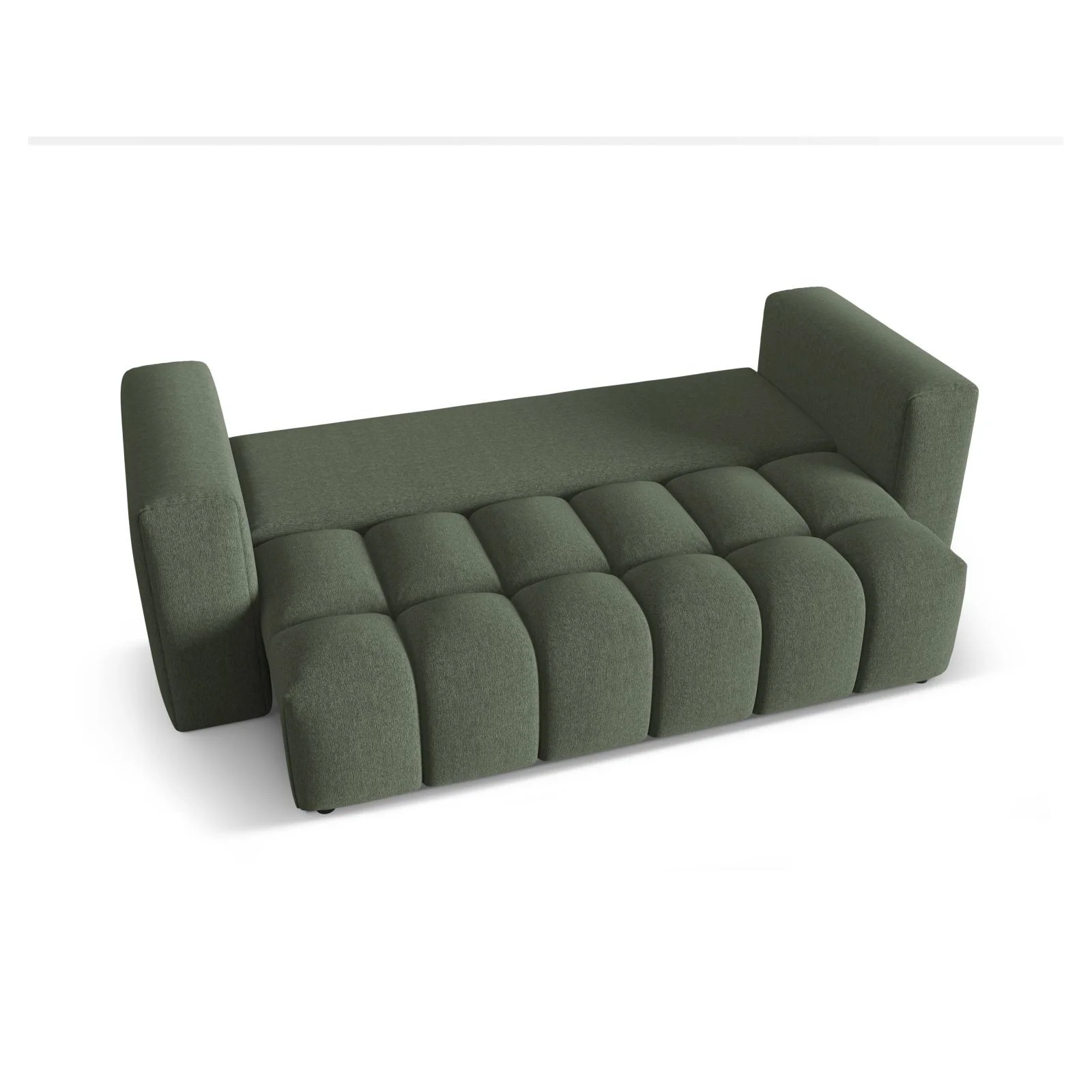 Verona Modulares 3-Sitzer Sofa aus Samt oder Strukturstoff, 252x98 cm - Image 101