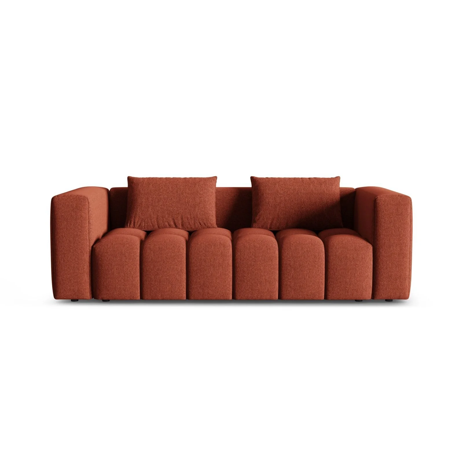 Verona Modulares 3-Sitzer Sofa aus Samt oder Strukturstoff, 252x98 cm - Image 105