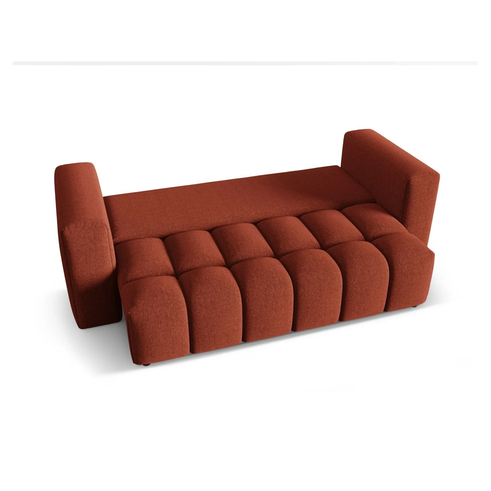 Verona Modulares 3-Sitzer Sofa aus Samt oder Strukturstoff, 252x98 cm - Image 109