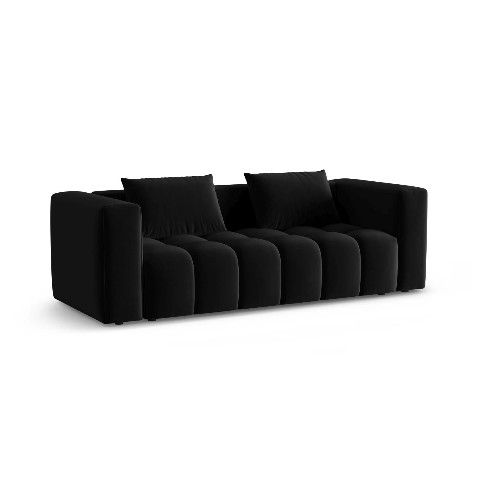 Verona Modulares 3-Sitzer Sofa aus Samt oder Strukturstoff, 252x98 cm - Image 11
