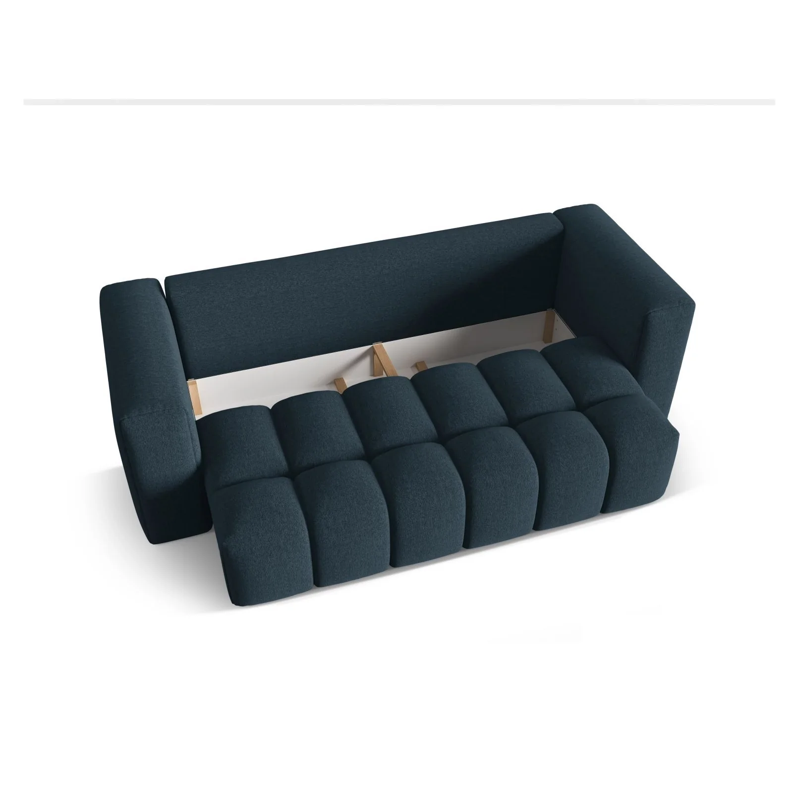 Verona Modulares 3-Sitzer Sofa aus Samt oder Strukturstoff, 252x98 cm - Image 124