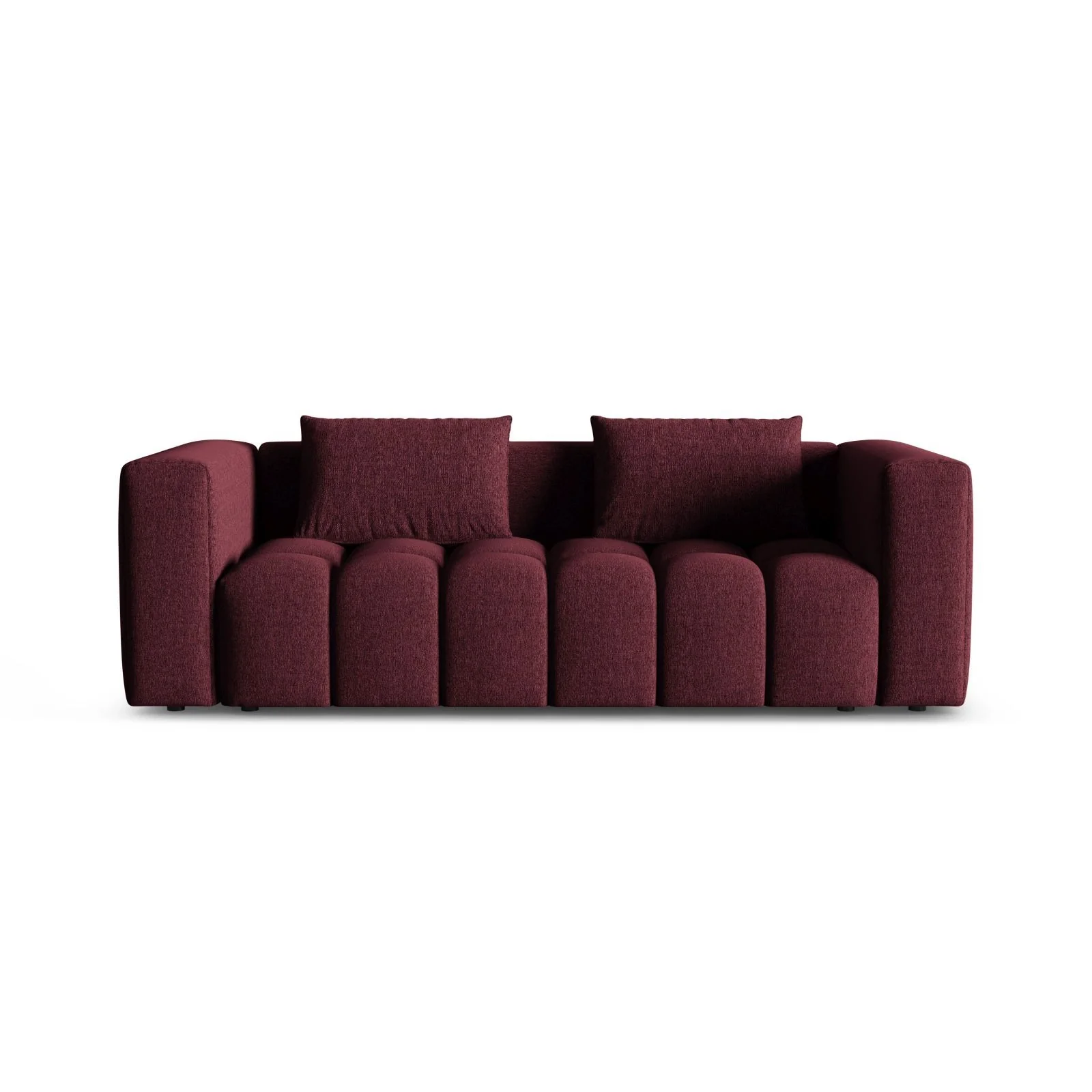 Verona Modulares 3-Sitzer Sofa aus Samt oder Strukturstoff, 252x98 cm - Image 129