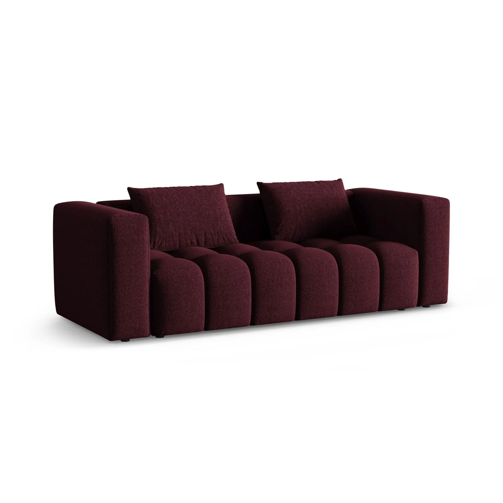 Verona Modulares 3-Sitzer Sofa aus Samt oder Strukturstoff, 252x98 cm - Image 131