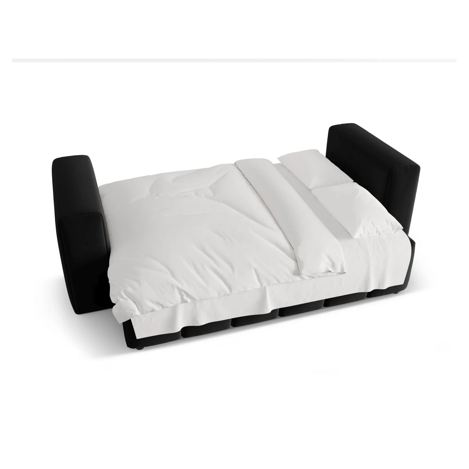 Verona Modulares 3-Sitzer Sofa aus Samt oder Strukturstoff, 252x98 cm - Image 14