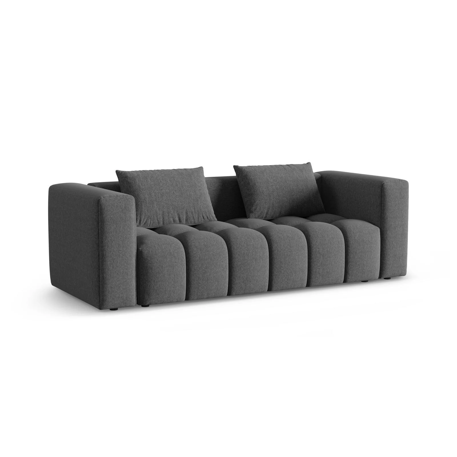 Verona Modulares 3-Sitzer Sofa aus Samt oder Strukturstoff, 252x98 cm - Image 147